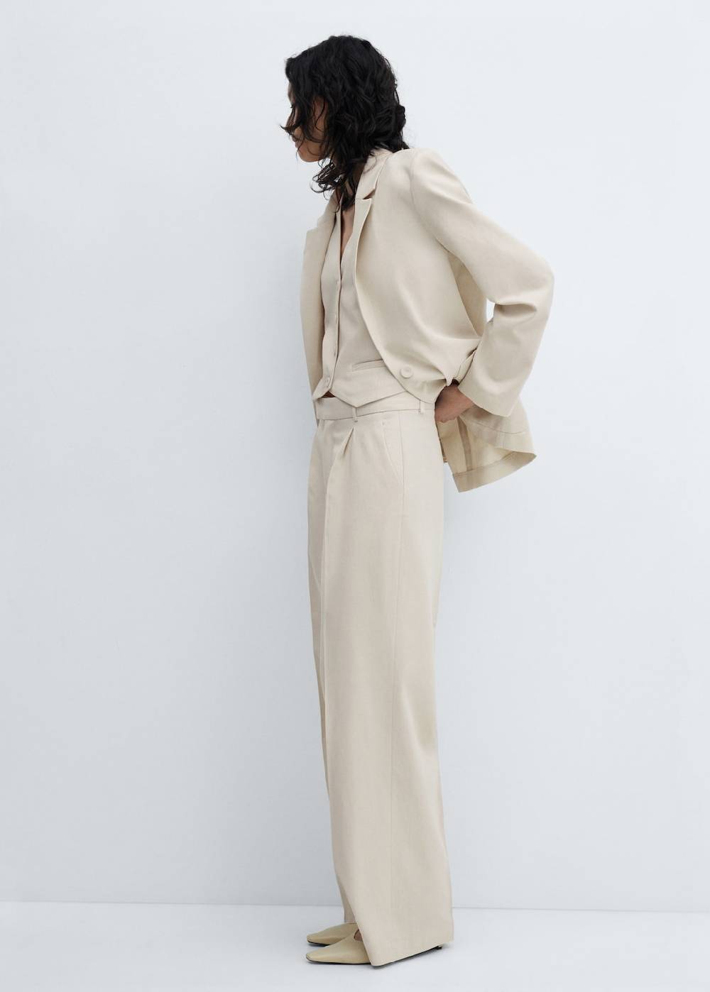 Mango Anzughose mit Bundfalten Fabrik Onlineshop