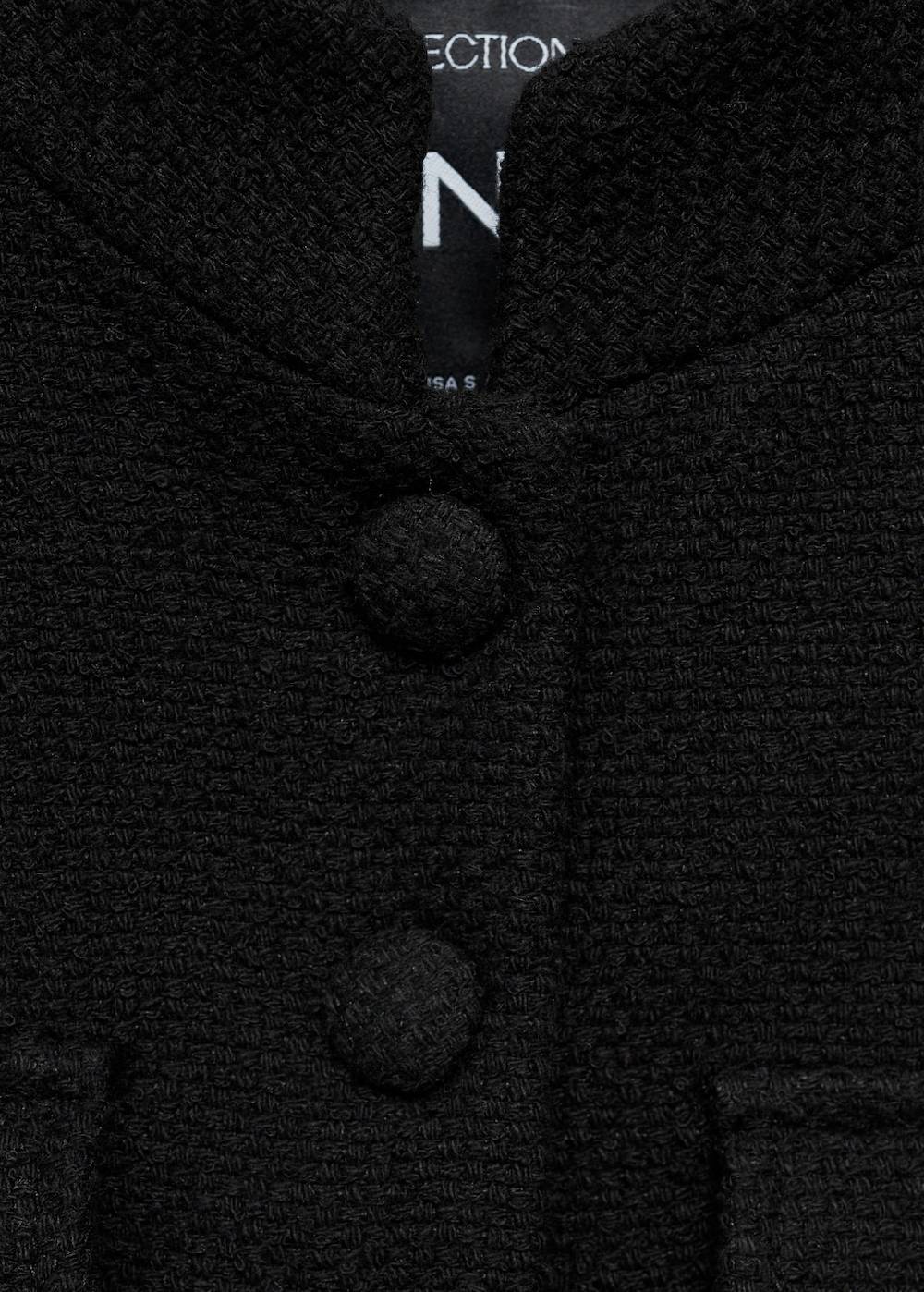 Mango Tweed-Jacke mit Taschen Fabrikpreis