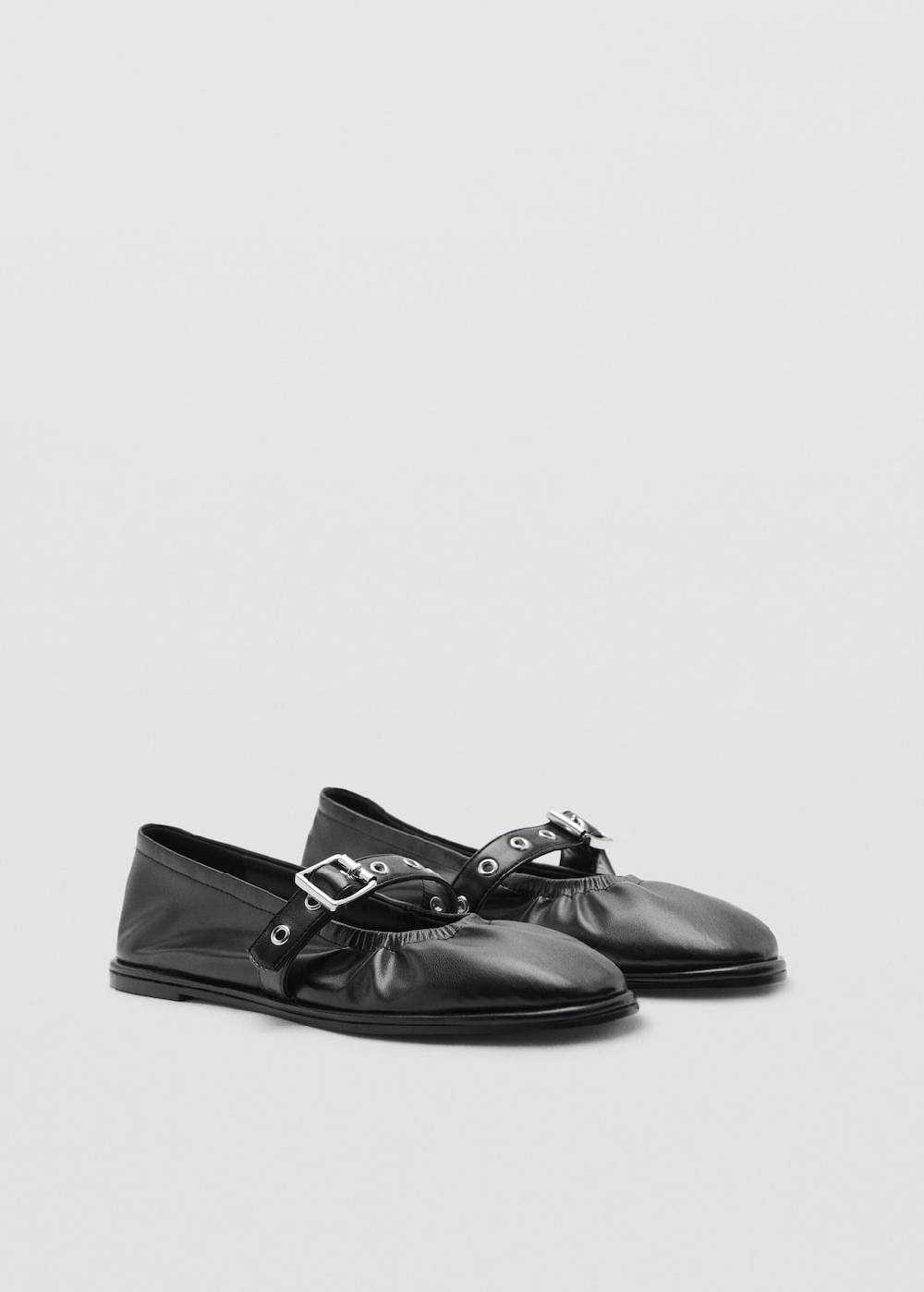 Mango Ballerinas mit runder Spitze und Schnalle Muttertagsangebot