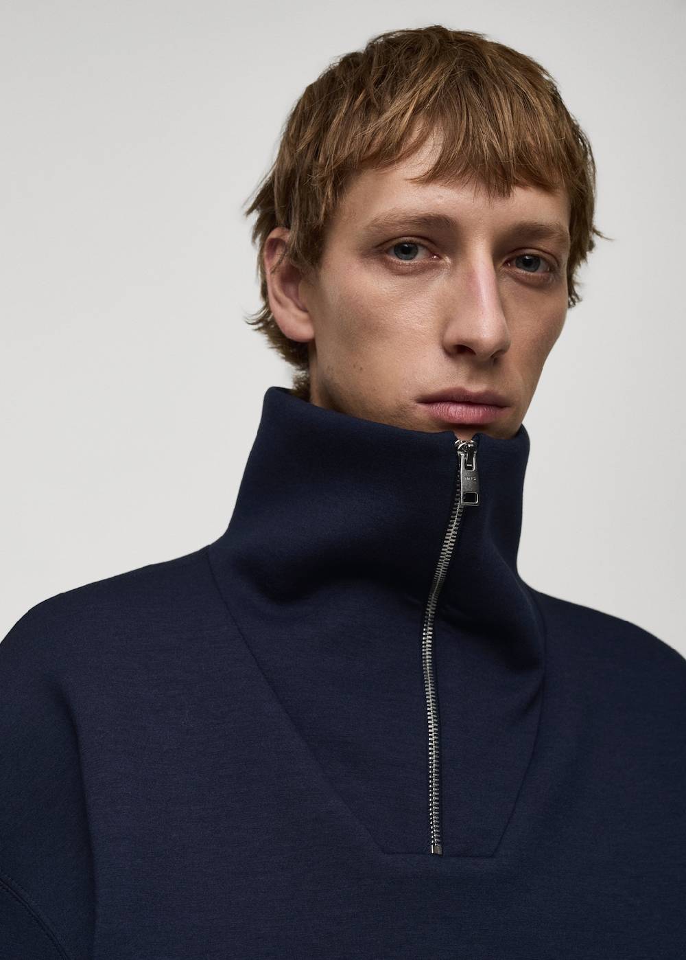 Mango Baumwoll-Sweatshirt mit Zip-Kragen Kauf eins, bekomm eins gratis