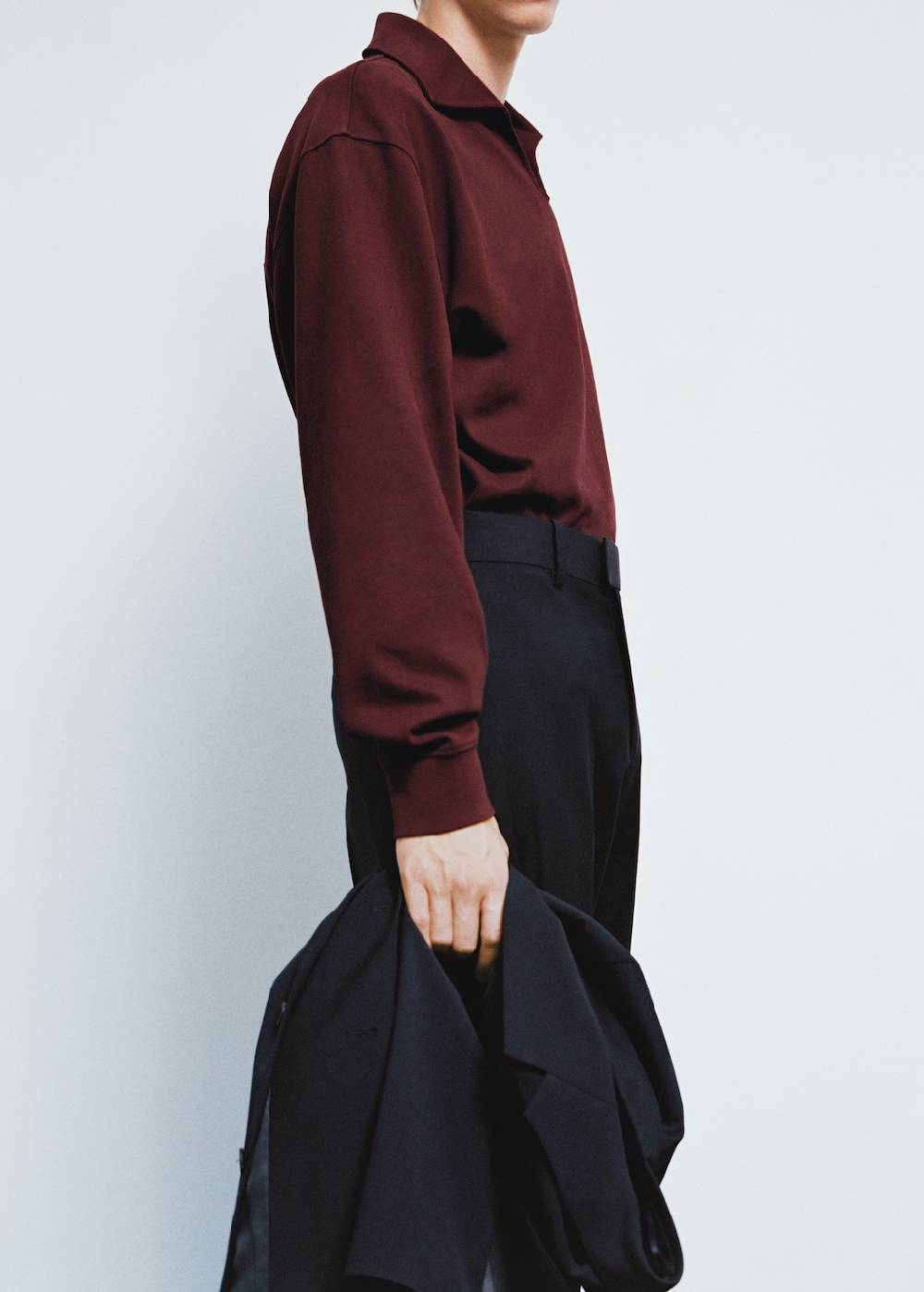 Mango Oversized-Sweatshirt mit Poloshirt-Kragen Riesige Ersparnisse