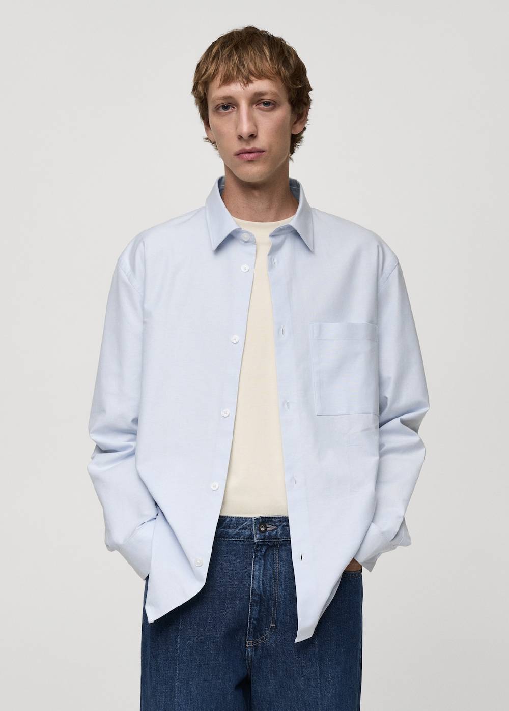 Mango Regular Fit-Hemd aus Oxfordgewebe