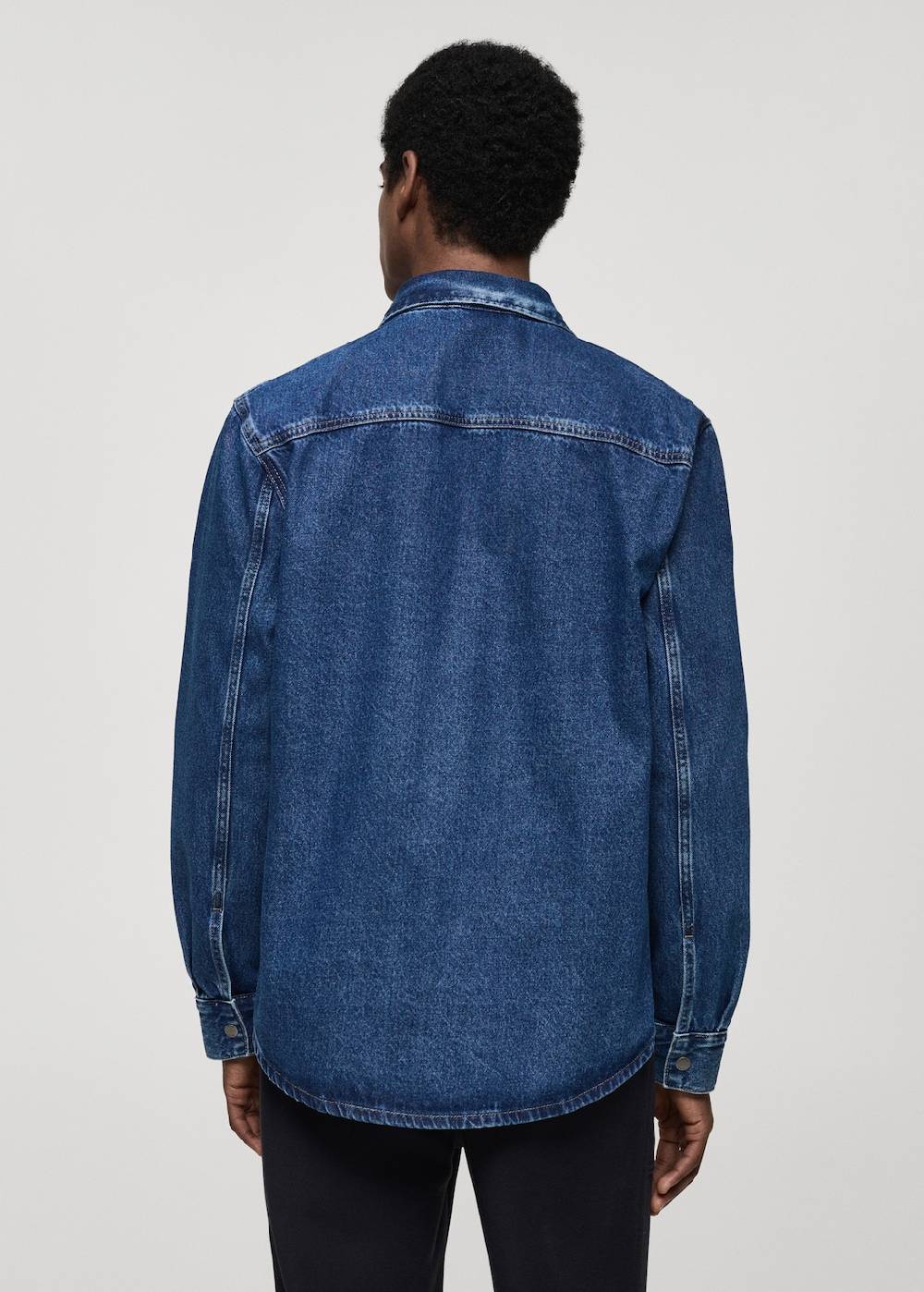 Mango Jeans-Overshirt mit Tasche Kostenlose Rückgabe