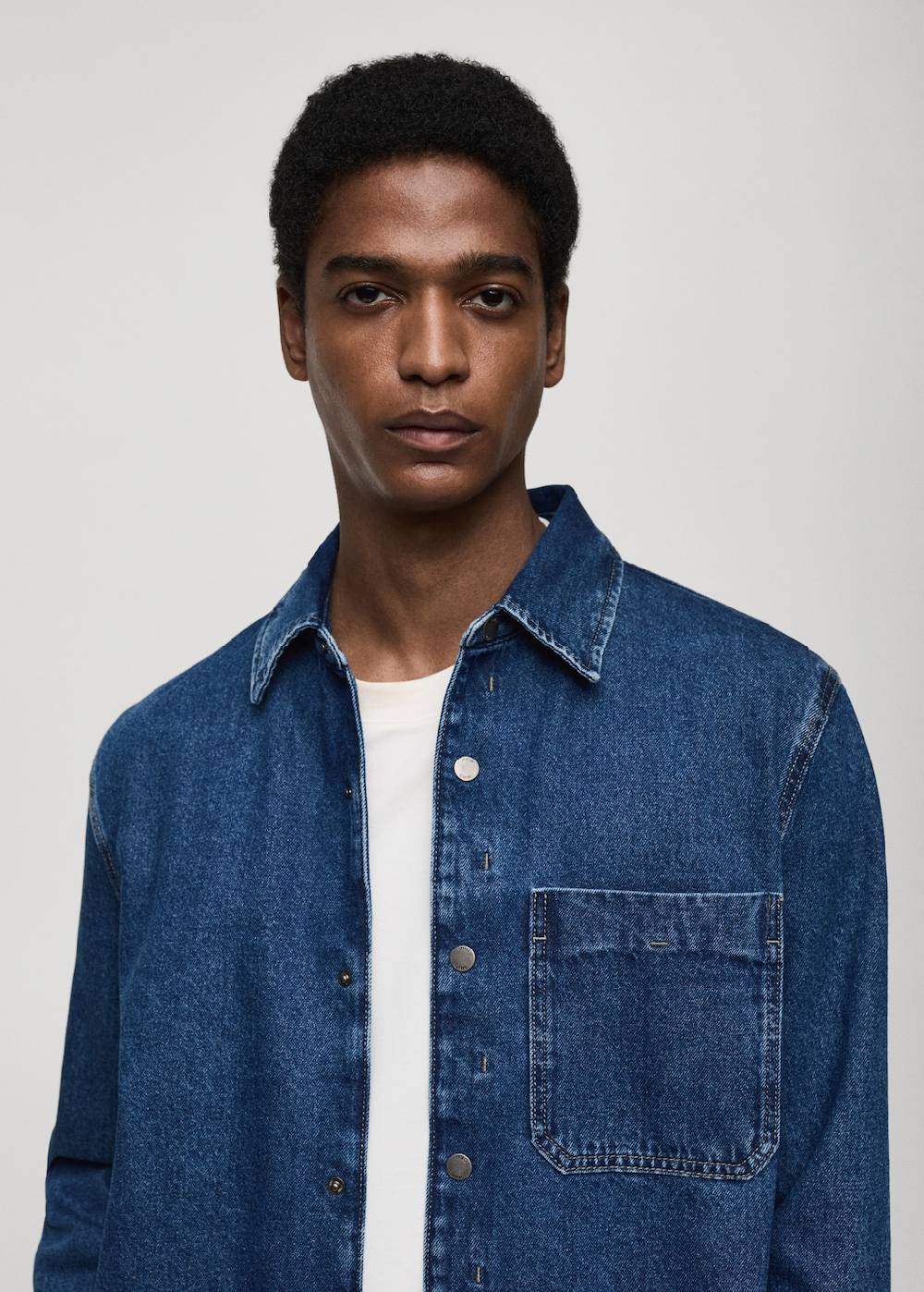 Mango Jeans-Overshirt mit Tasche Kostenlose Rückgabe