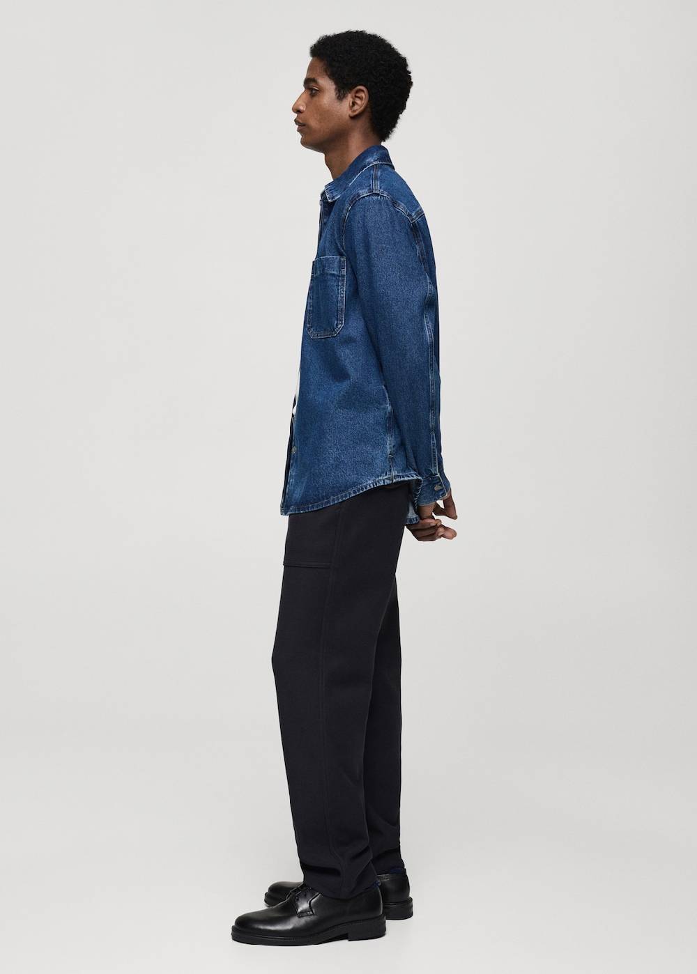 Mango Jeans-Overshirt mit Tasche Kostenlose Rückgabe