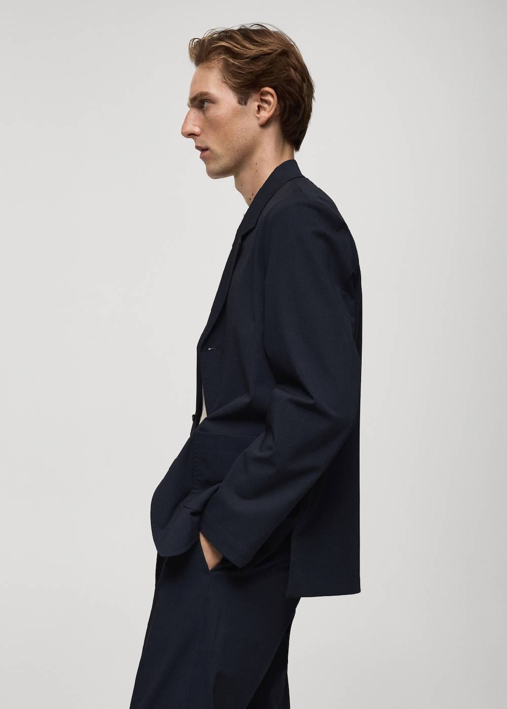 Mango Slim Fit-Anzugblazer mit Taschen Letzter Tag