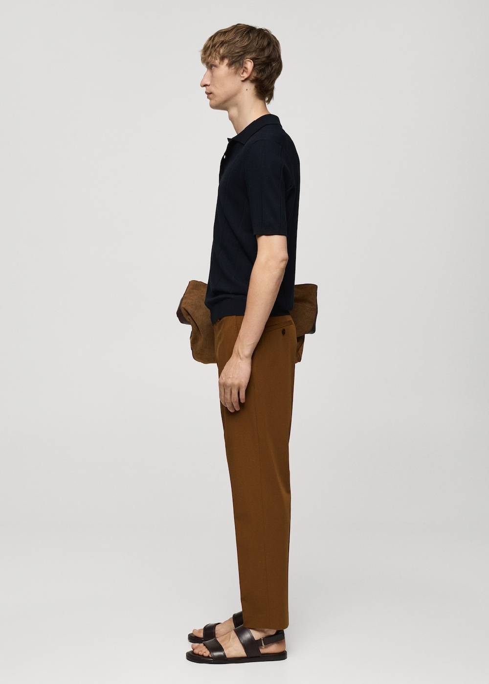 Mango Feinstrick-Poloshirt mit Rippmuster Bis zu 50% Rabatt