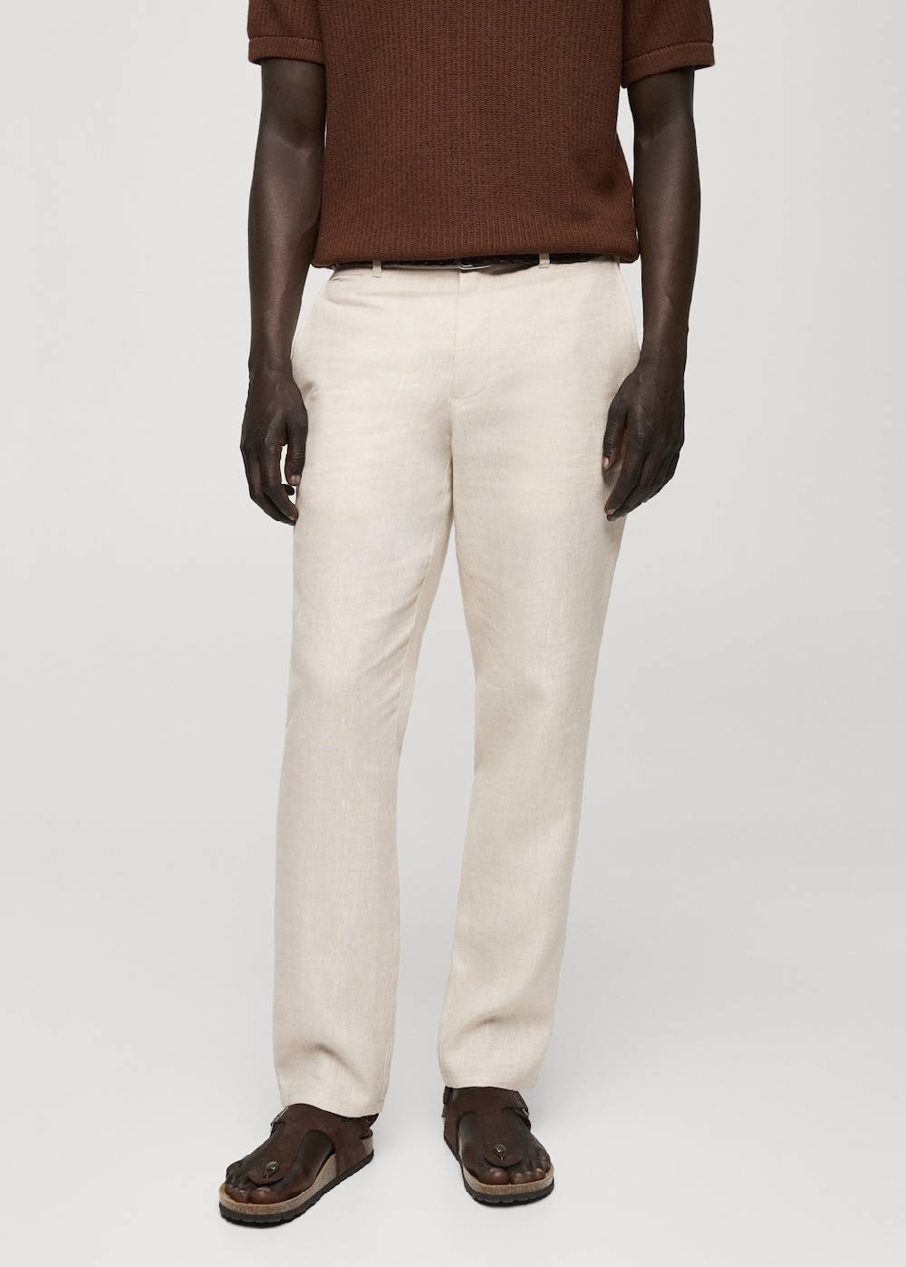 Mango Slim Fit-Hose aus 100 % Leinen