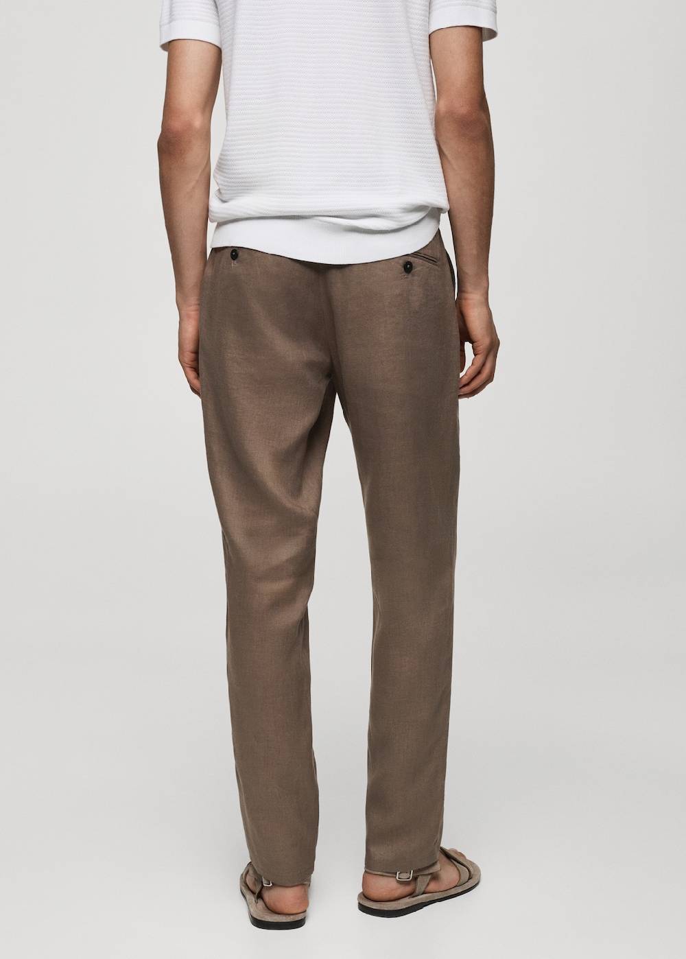 Mango Slim Fit-Hose aus 100 % Leinen Vierteljährliche Förderung