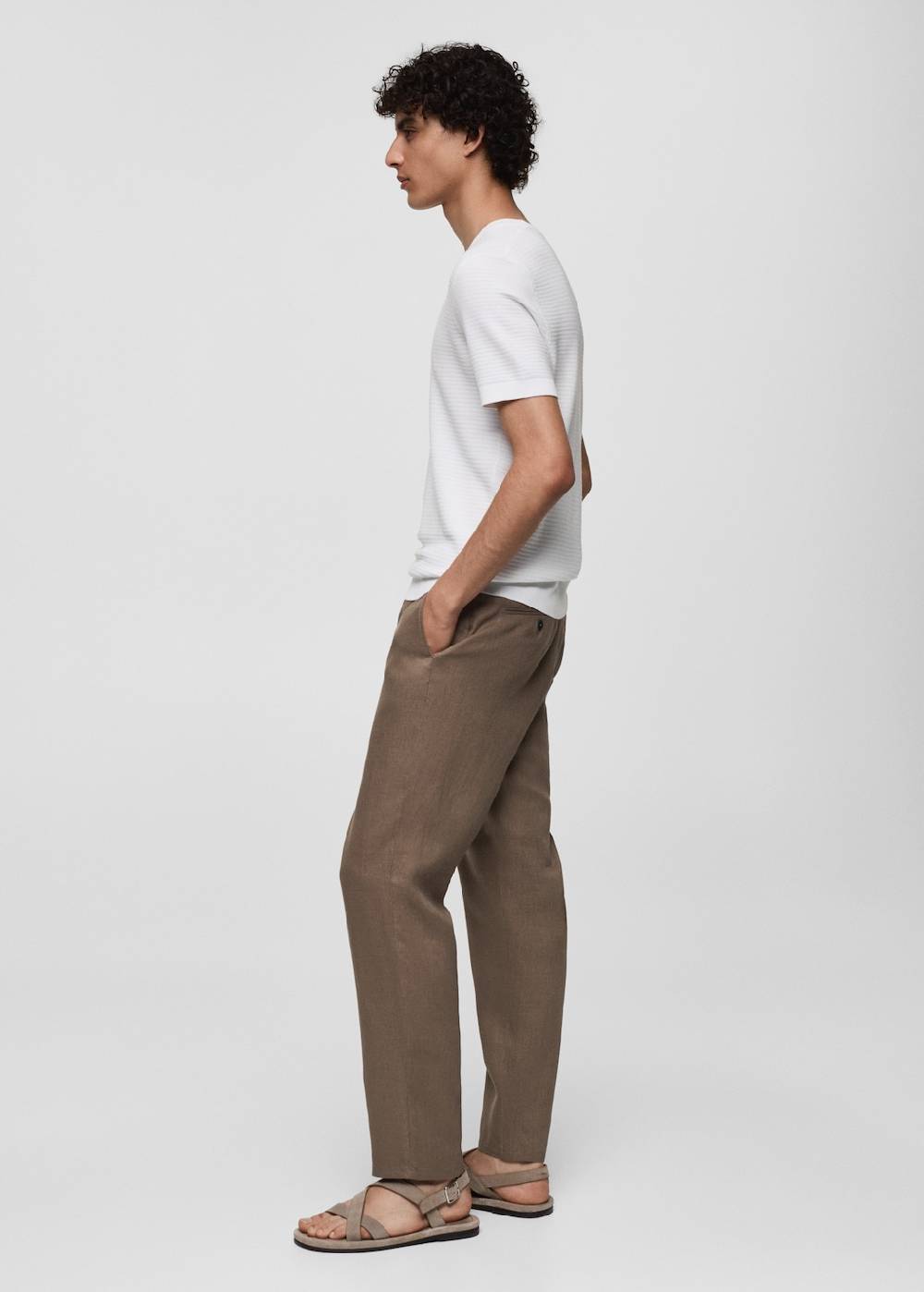 Mango Slim Fit-Hose aus 100 % Leinen Vierteljährliche Förderung