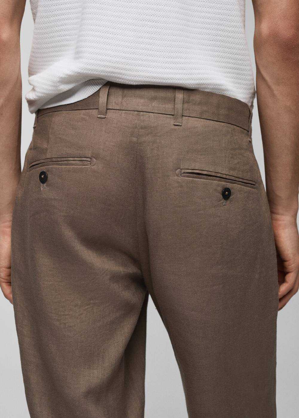 Mango Slim Fit-Hose aus 100 % Leinen Vierteljährliche Förderung