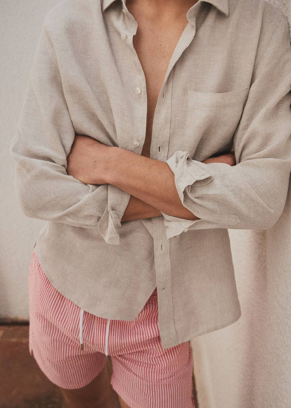 Mango Classic-Fit-Hemd aus 100 % Leinen Riesige Rabatte