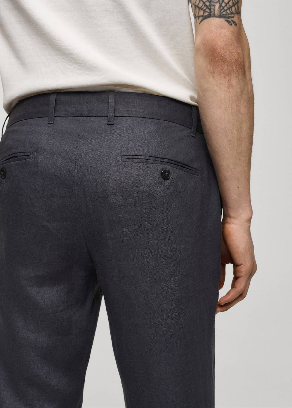 Mango Slim Fit-Hose aus 100 % Leinen 50% Rabatt mit kostenlosem Versand