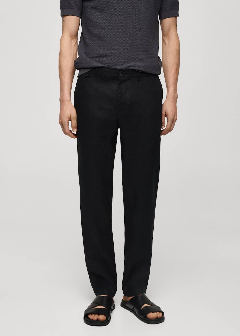 Mango Slim Fit-Hose aus 100 % Leinen