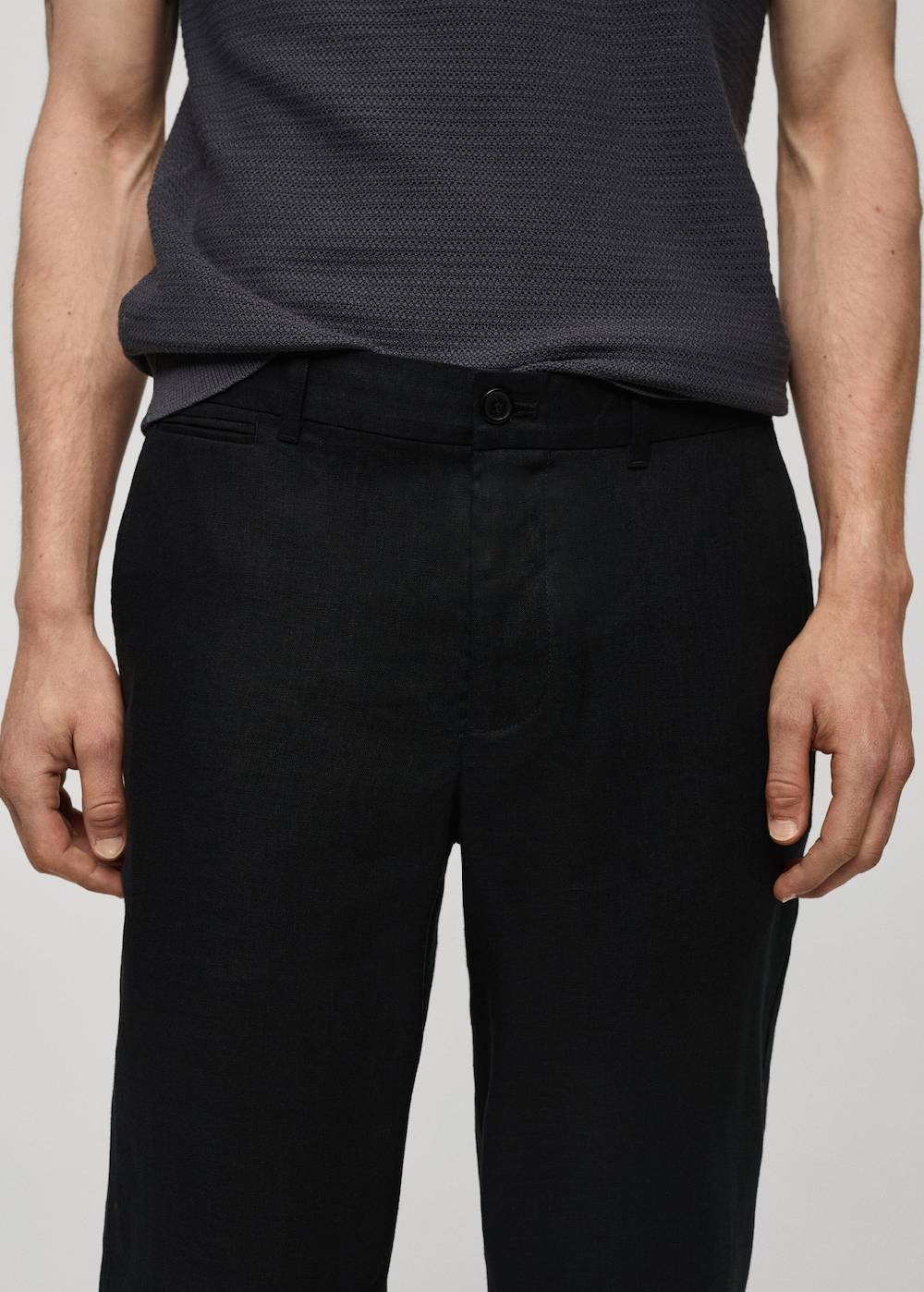 Mango Slim Fit-Hose aus 100 % Leinen Clearance-Verkauf