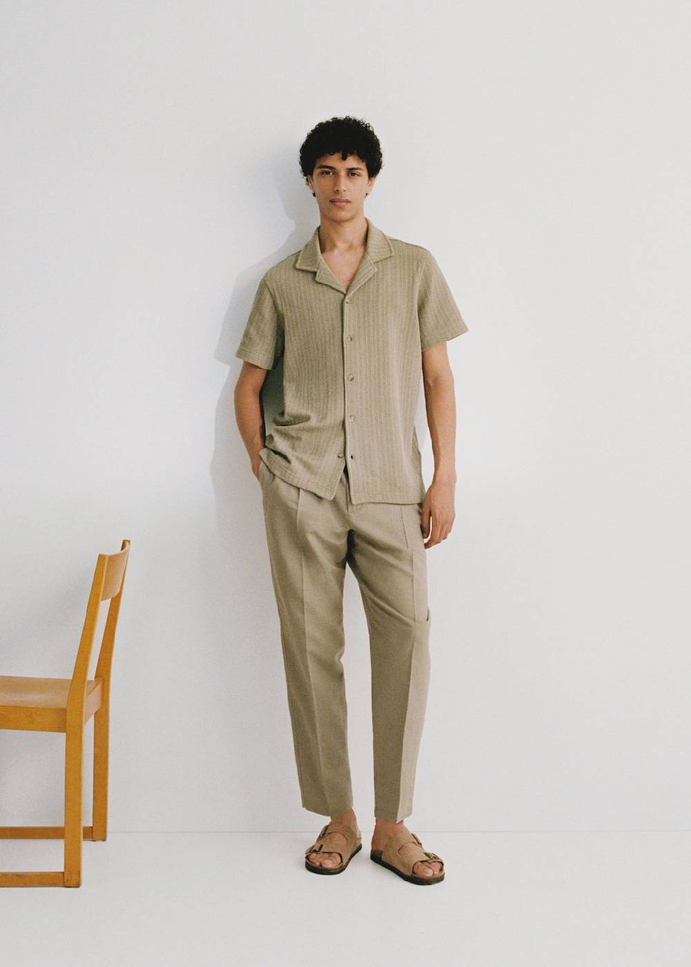 Mango Slim Fit-Leinenhose mit Kordel Begrenzt auf 3 Tage