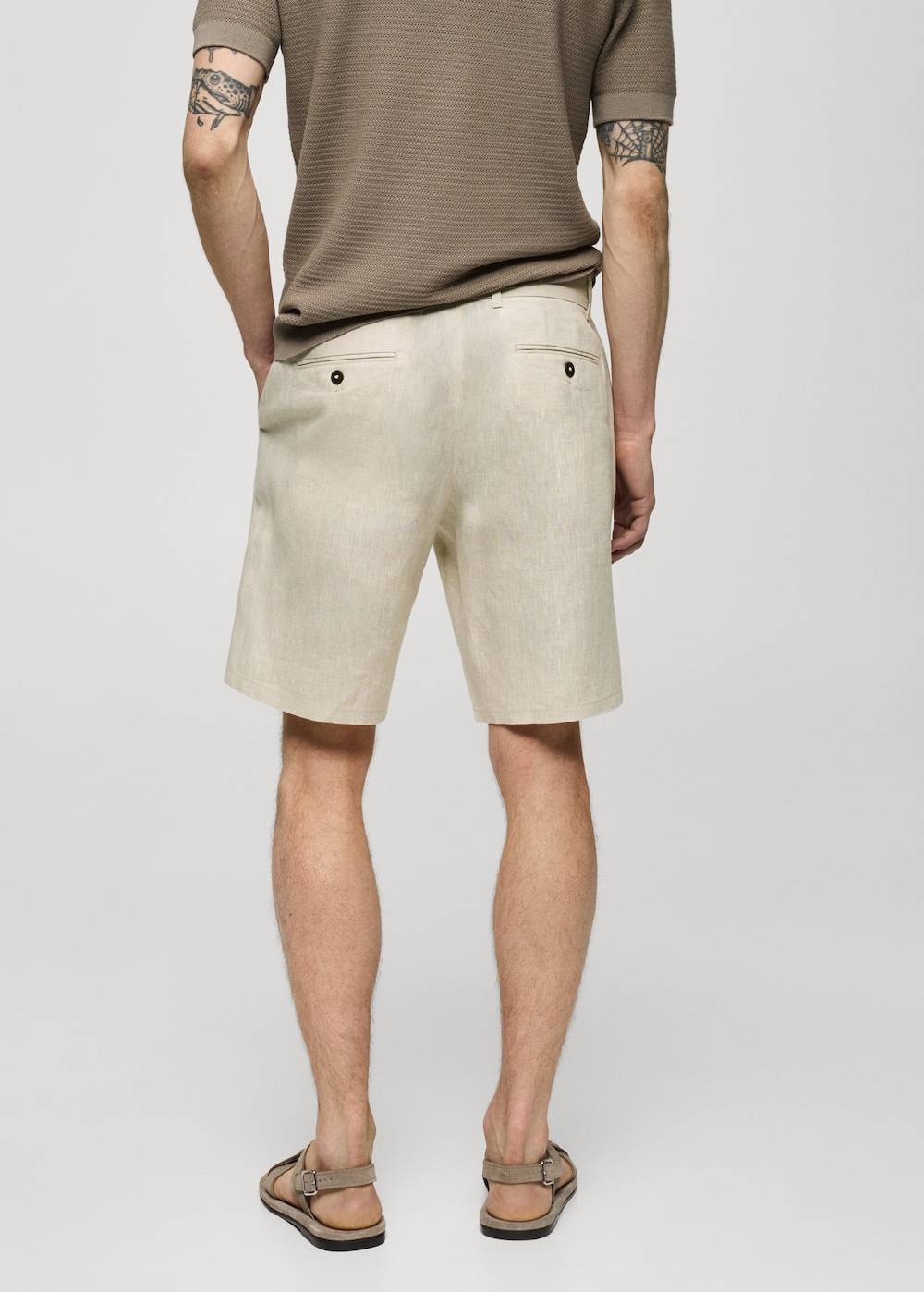 Mango Slim-Fit-Bermudashorts aus 100 % Leinen zollfrei