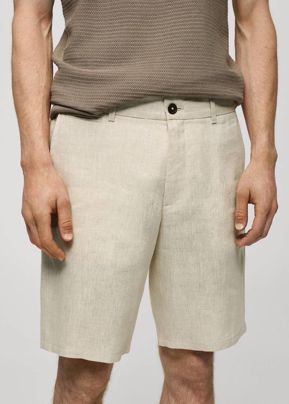 Mango Slim-Fit-Bermudashorts aus 100 % Leinen zollfrei