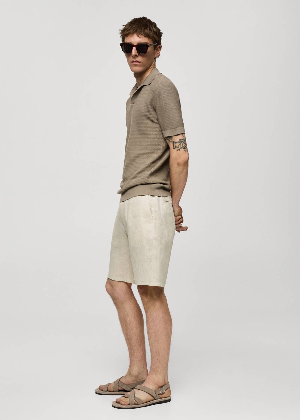 Mango Slim-Fit-Bermudashorts aus 100 % Leinen zollfrei