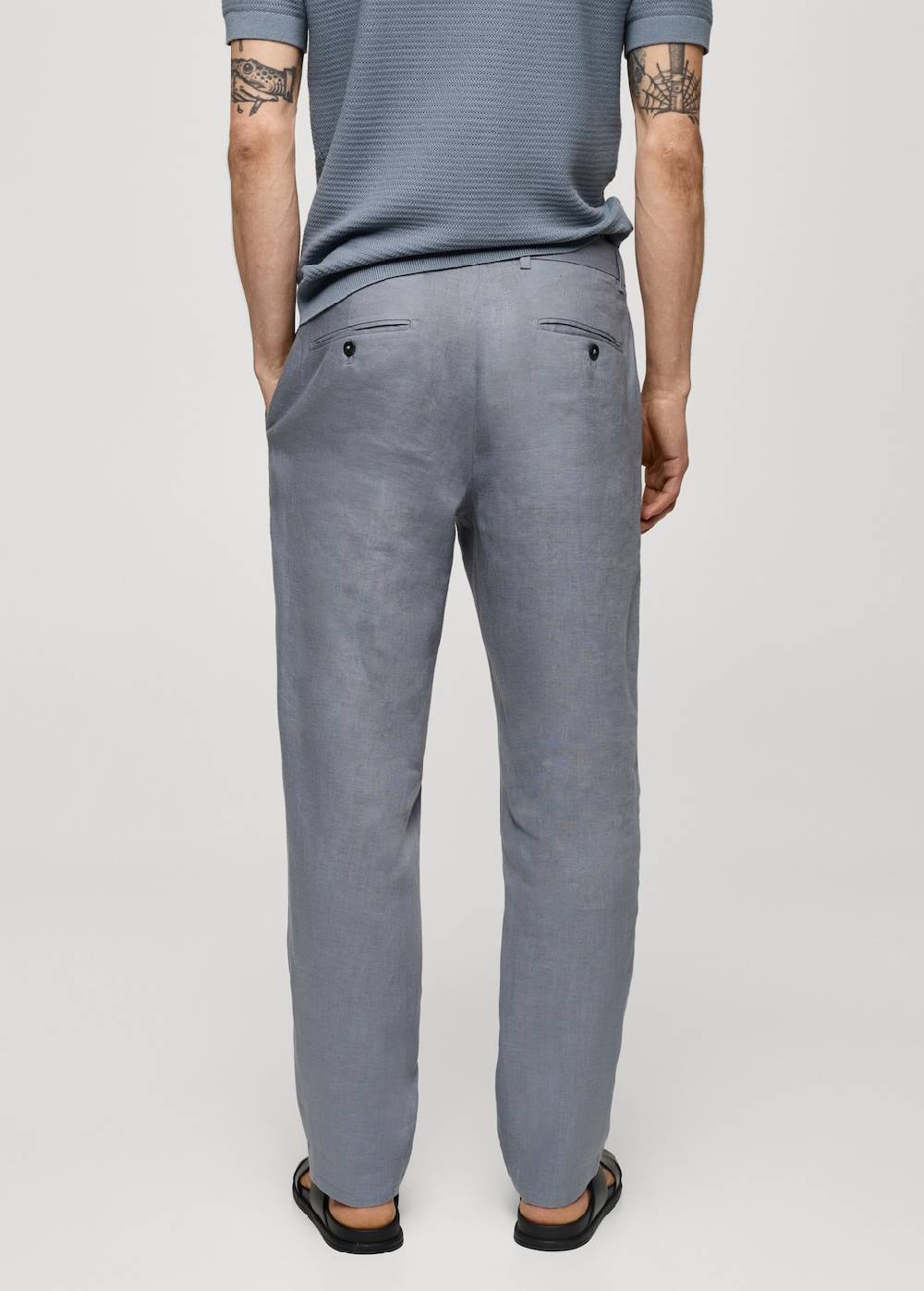 Mango Slim Fit-Hose aus 100 % Leinen 2025