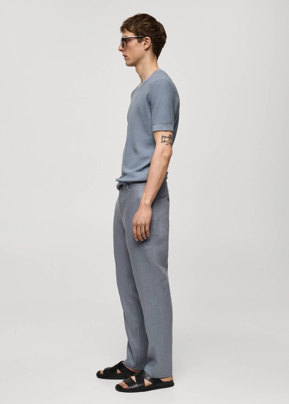Mango Slim Fit-Hose aus 100 % Leinen 2025