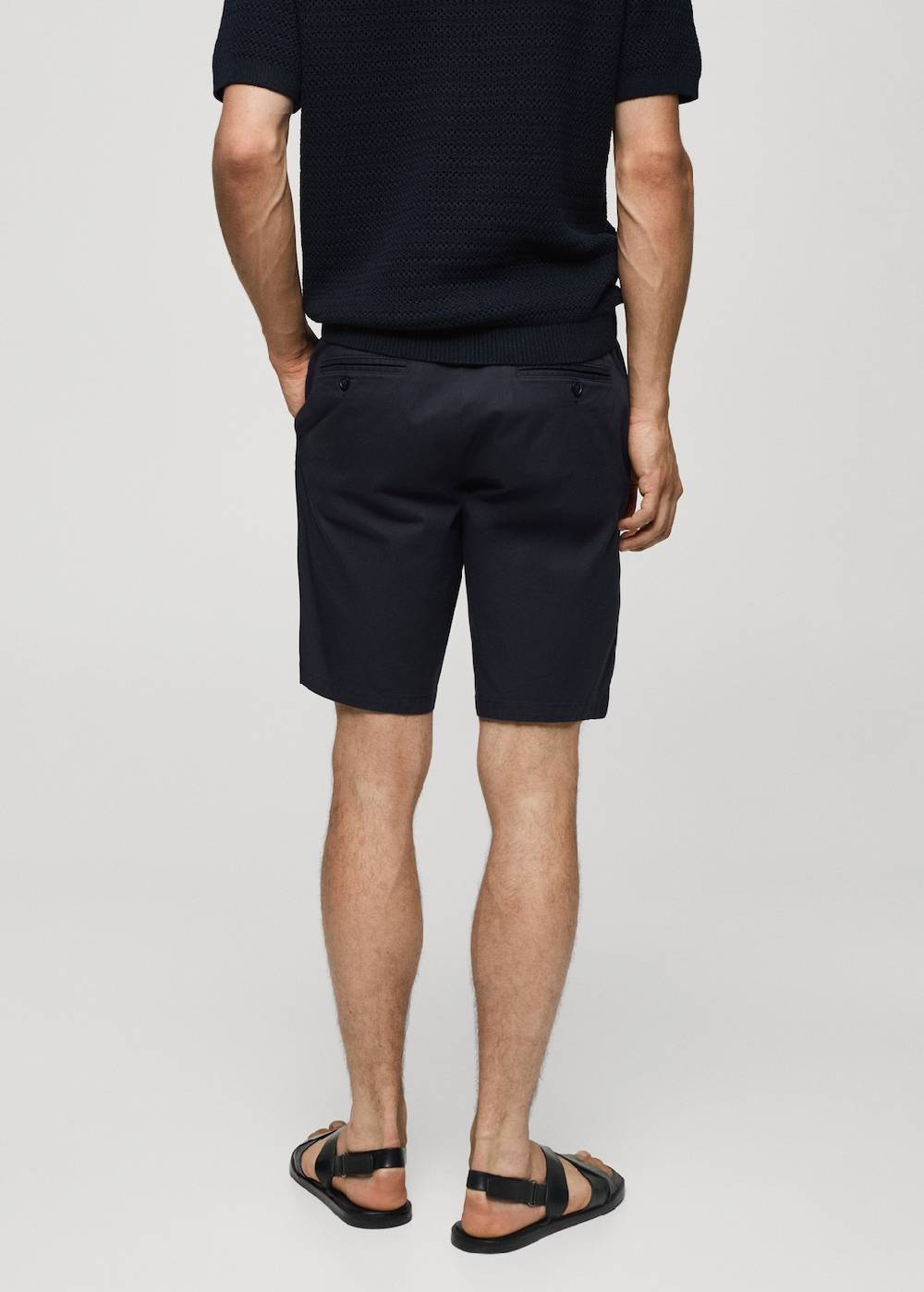Mango Slim-Fit-Bermudashorts im Chino-Stil aus Baumwolle Verkauf