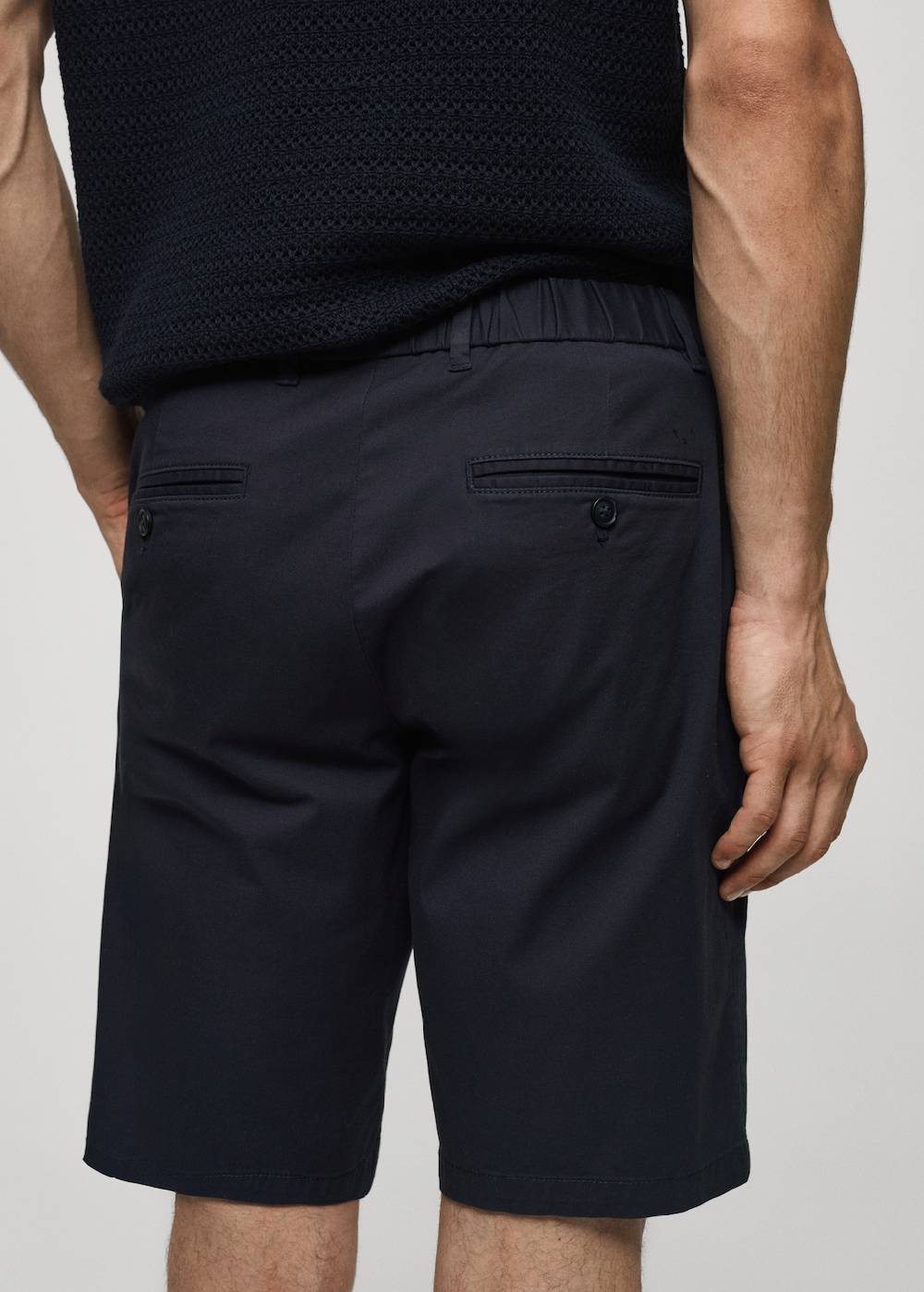 Mango Slim-Fit-Bermudashorts im Chino-Stil aus Baumwolle Verkauf