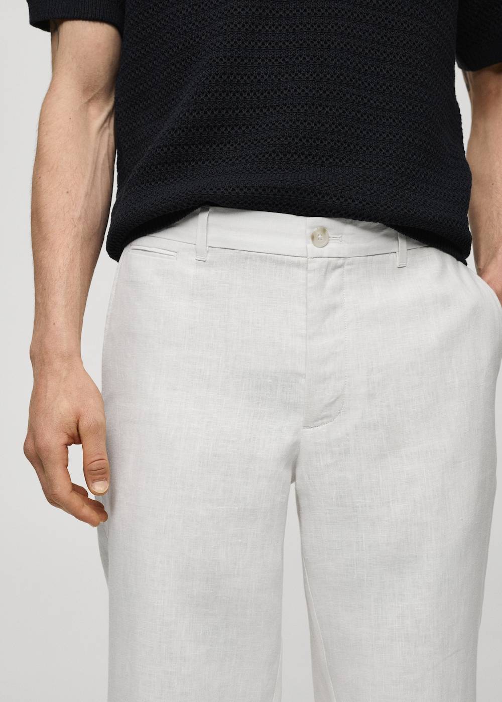 Mango Slim Fit-Hose aus 100 % Leinen Angebote