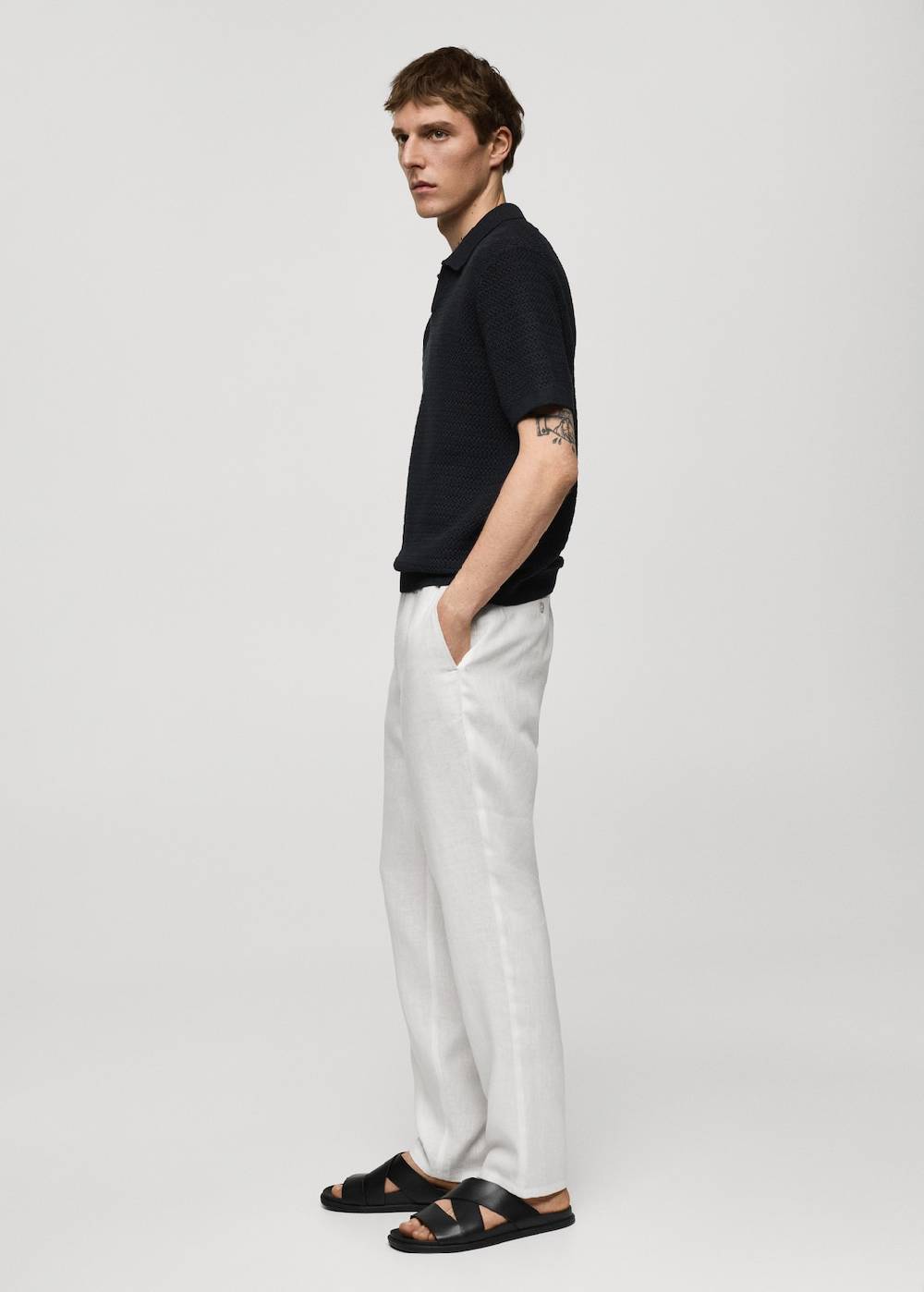 Mango Slim Fit-Hose aus 100 % Leinen Angebote