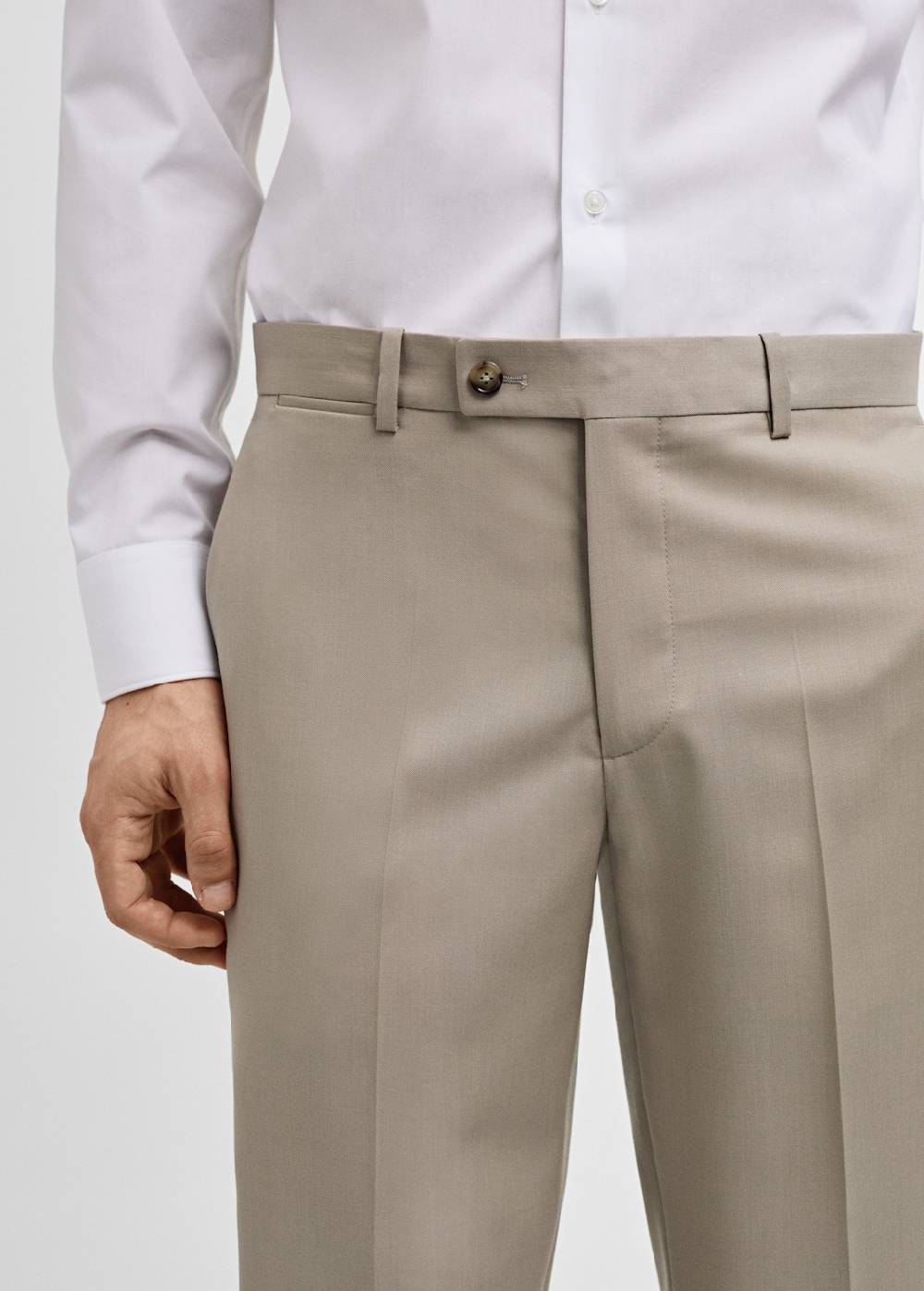 Mango Slim-Fit-Anzughose aus 100 % Schurwolle Hotsell