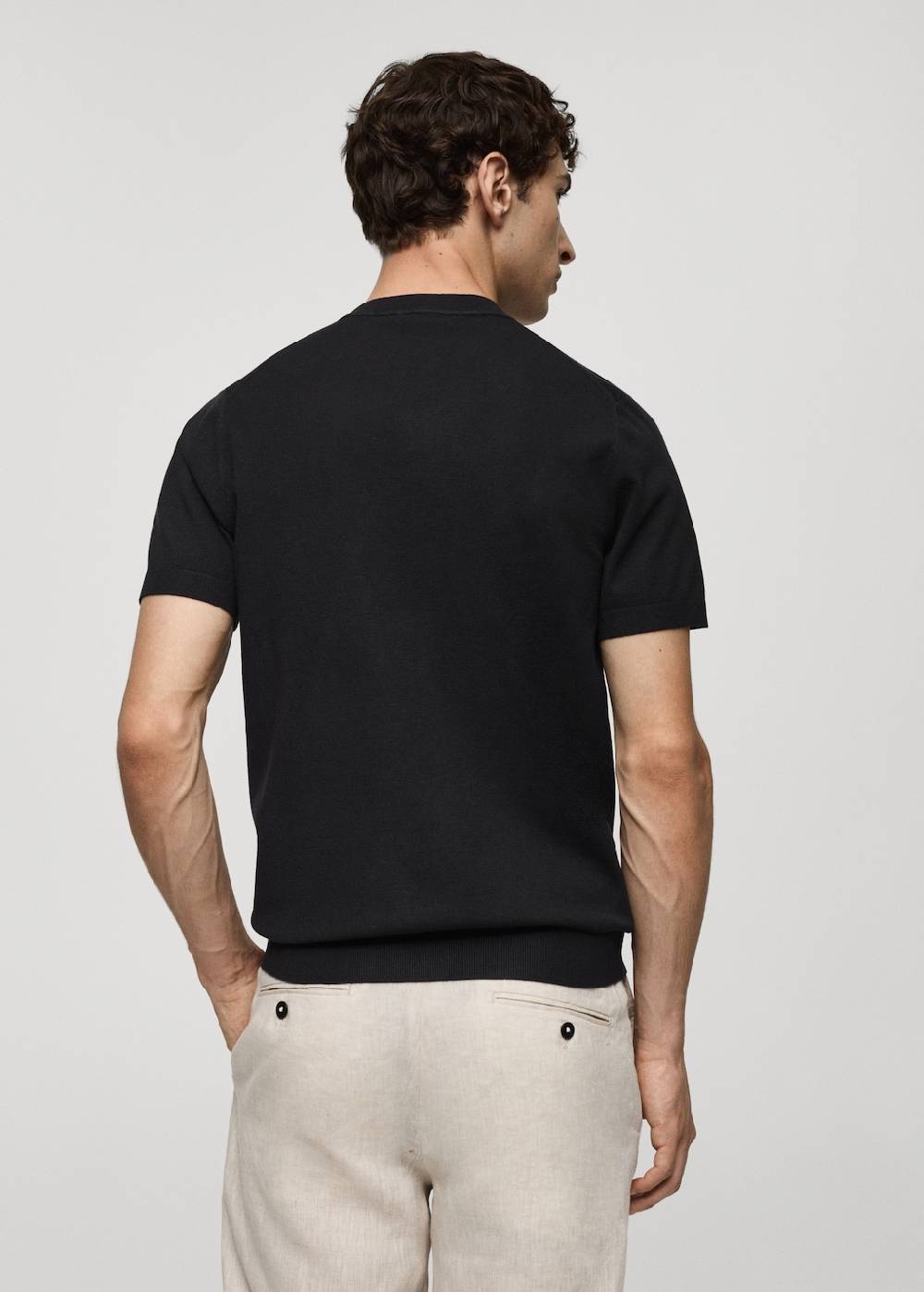 Mango Shirt aus Feinstrick Schlussverkauf