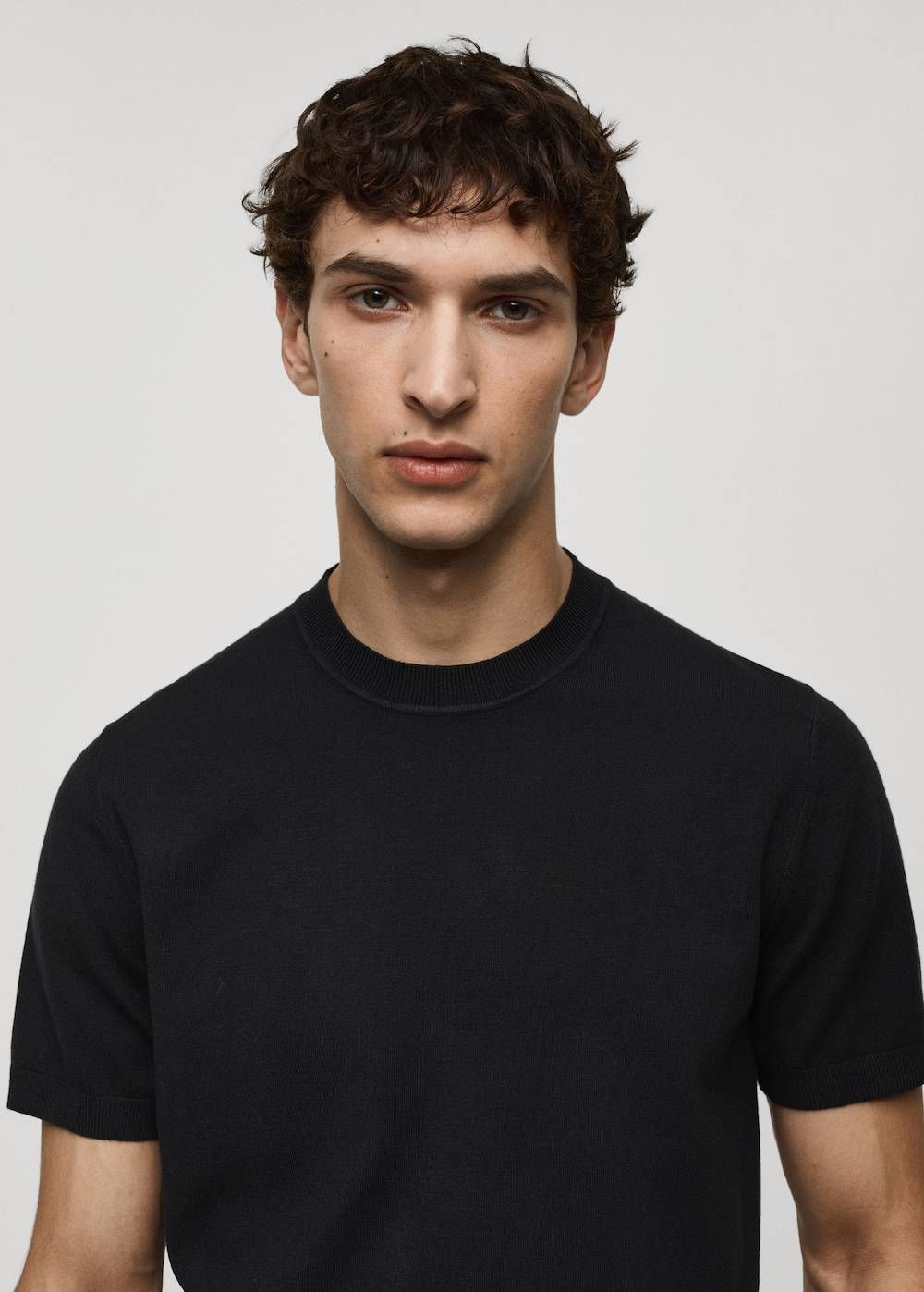 Mango Shirt aus Feinstrick Schlussverkauf