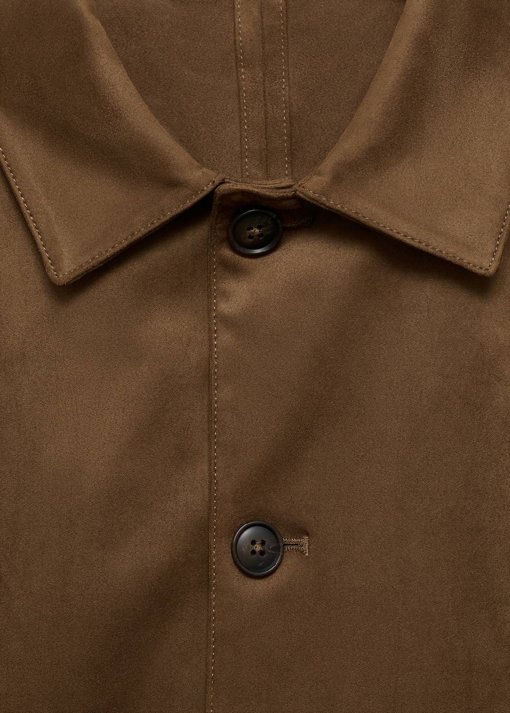 Mango Overshirt mit Wildleder-Effekt und Taschen Günstiger Verkauf