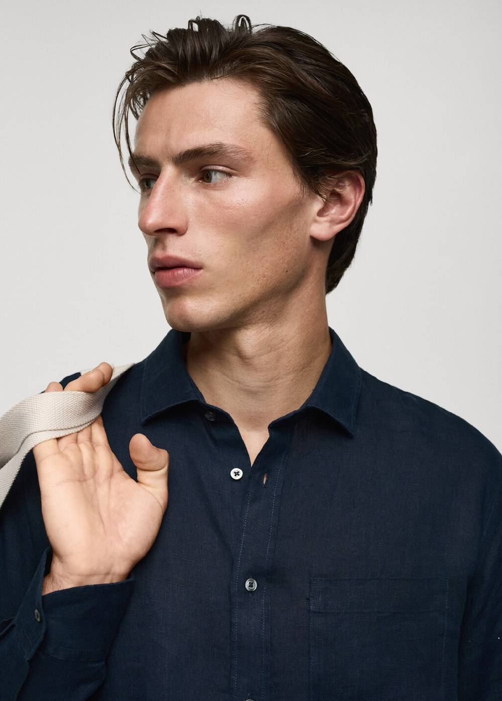Mango Classic-Fit-Hemd aus 100 % Leinen Fabrik Onlineshop
