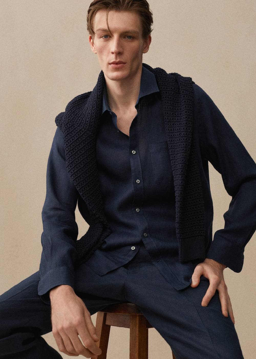 Mango Classic-Fit-Hemd aus 100 % Leinen Fabrik Onlineshop
