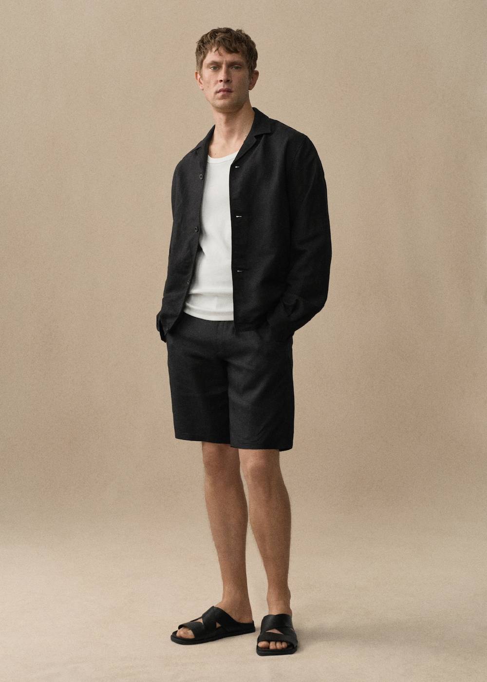 Mango Slim-Fit-Bermudashorts aus 100 % Leinen Fabrikpreis