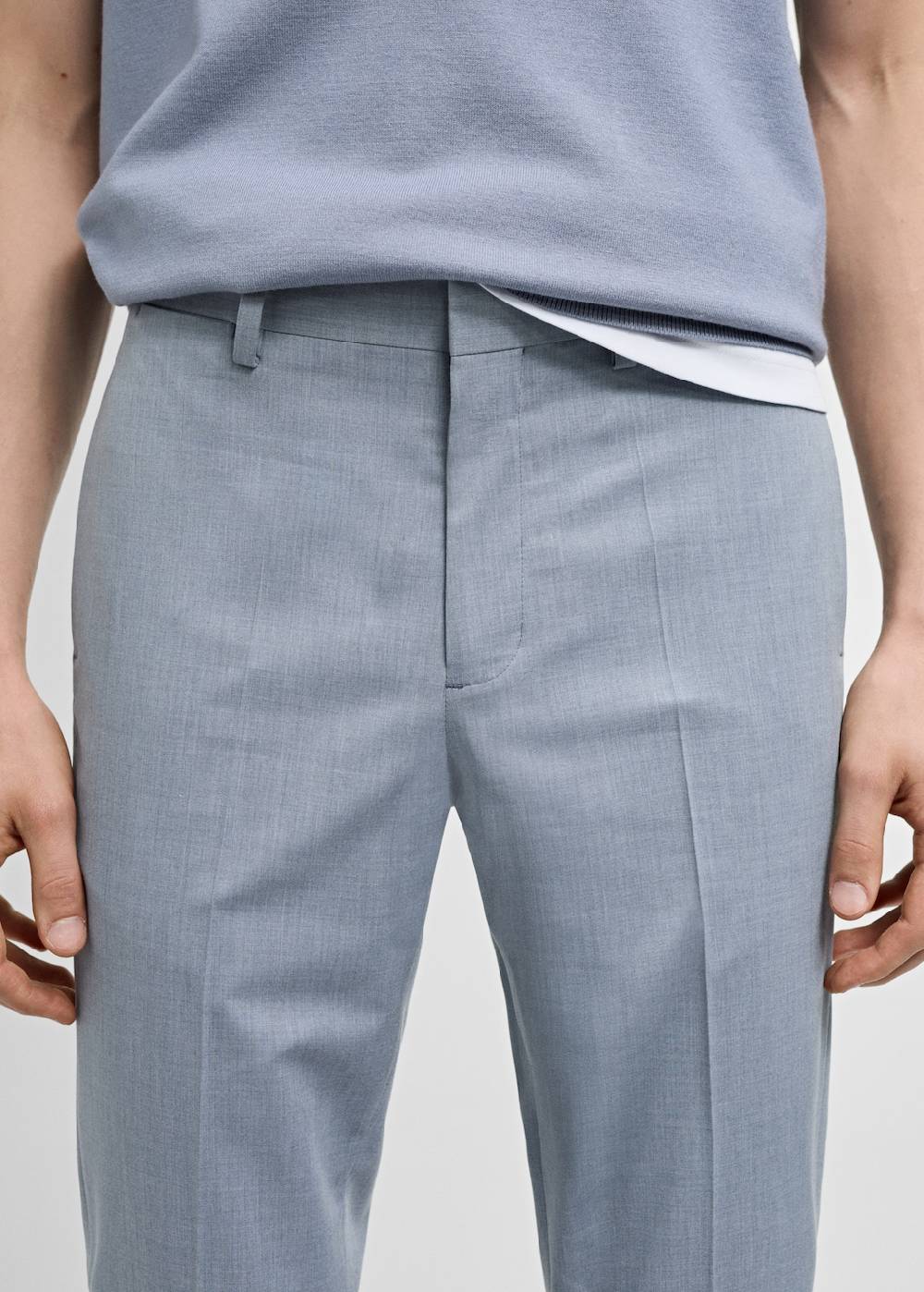 Mango Super Slim Fit-Anzughose aus Stretchstoff Exklusivangebot