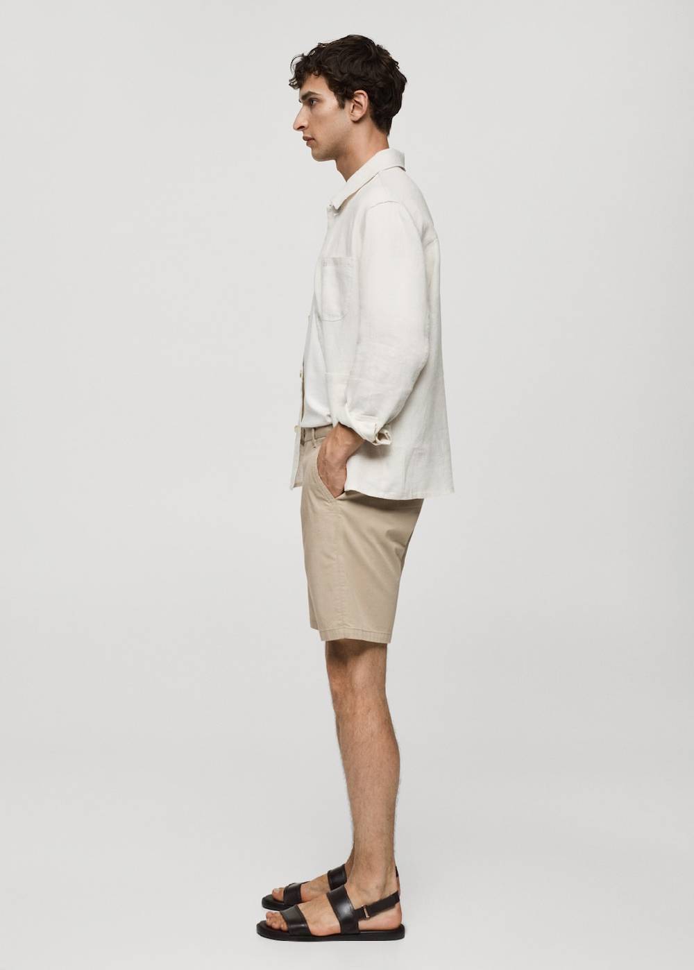 Mango Slim-Fit-Bermudashorts im Chino-Stil aus Baumwolle Muttertagsangebot