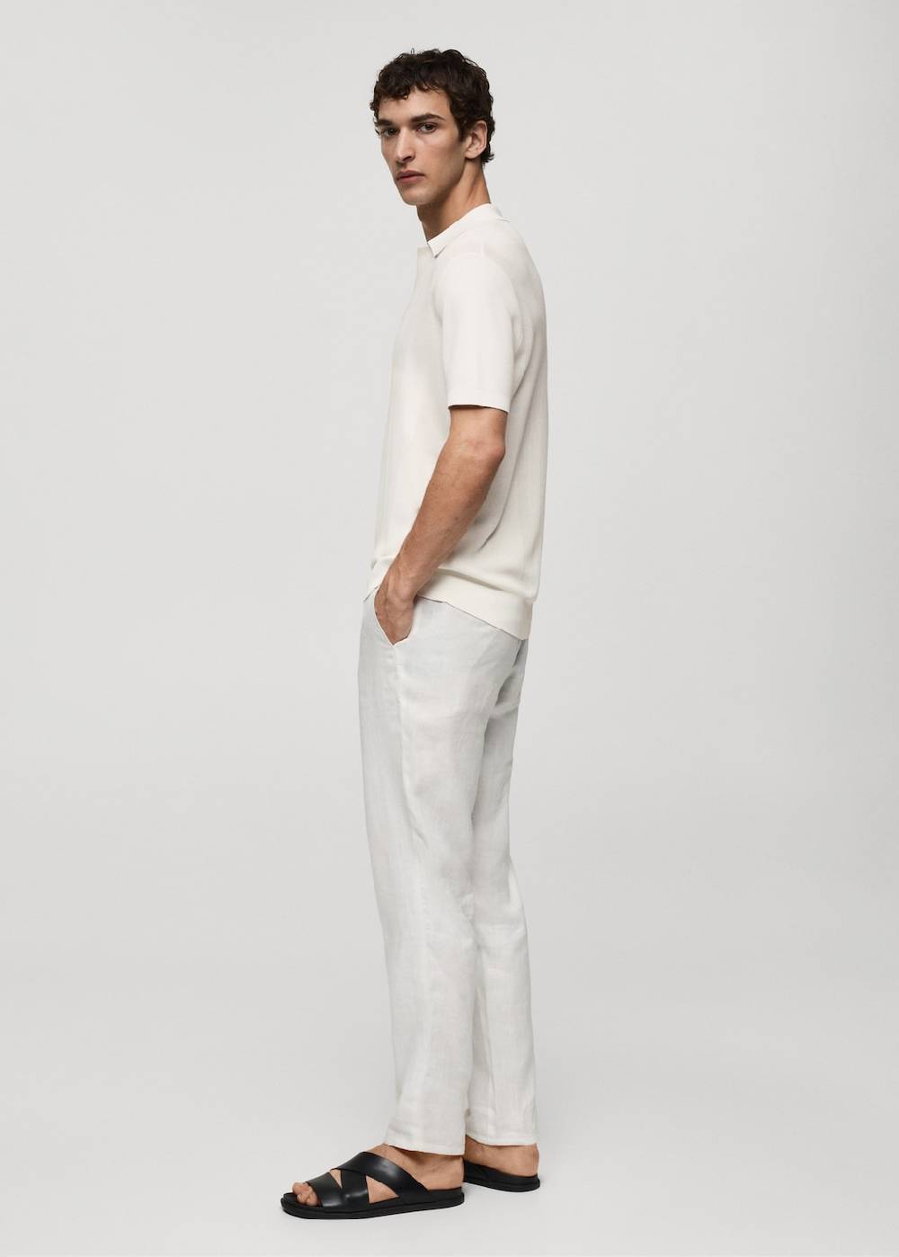 Mango Rippstrick-Poloshirt Valentinstagsangebot