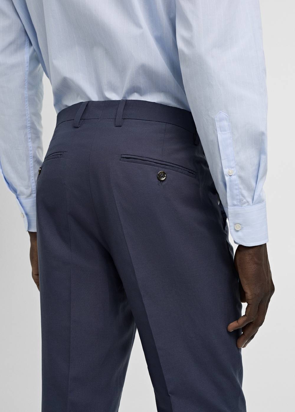 Mango Slim Fit-Anzughose aus Stretchstoff Blitzangebot