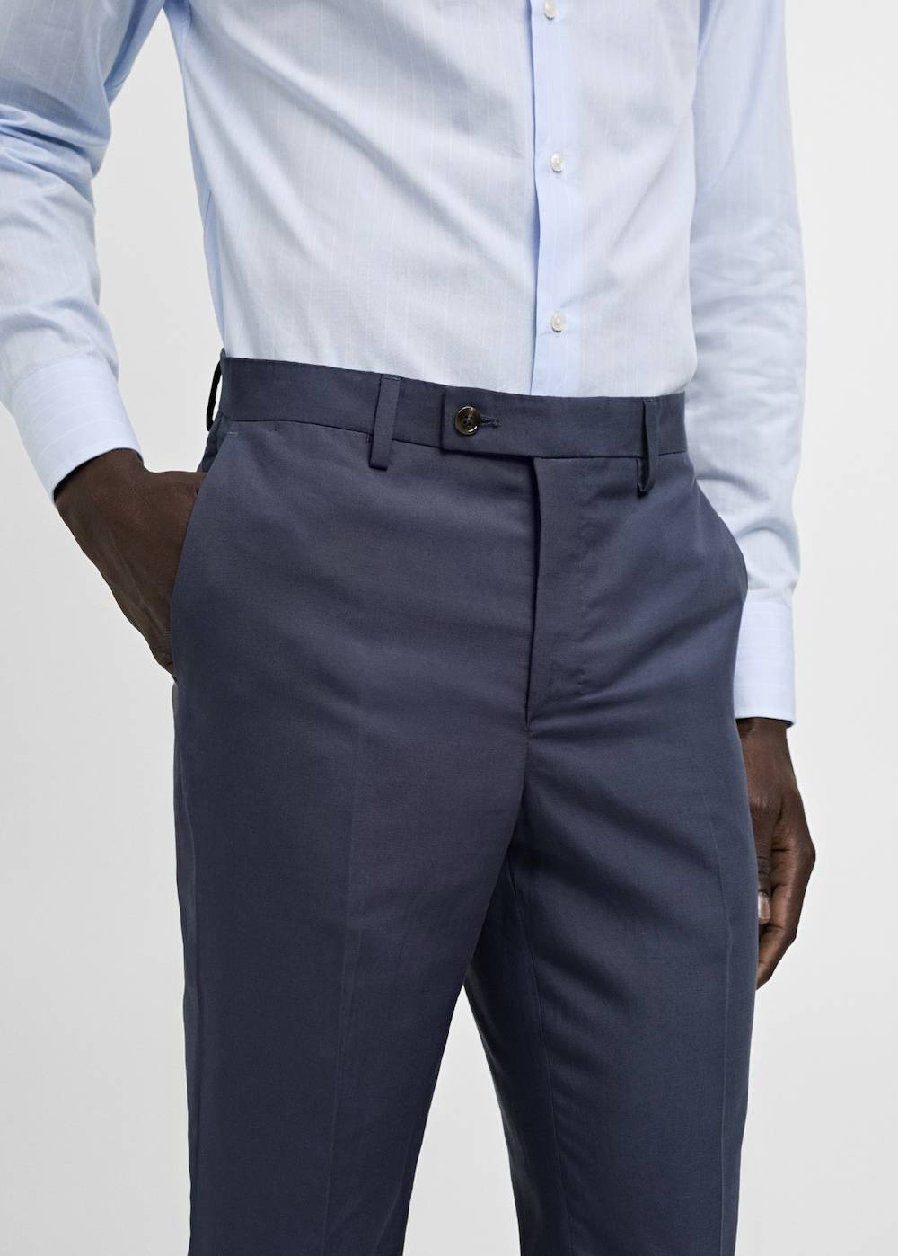 Mango Slim Fit-Anzughose aus Stretchstoff Blitzangebot