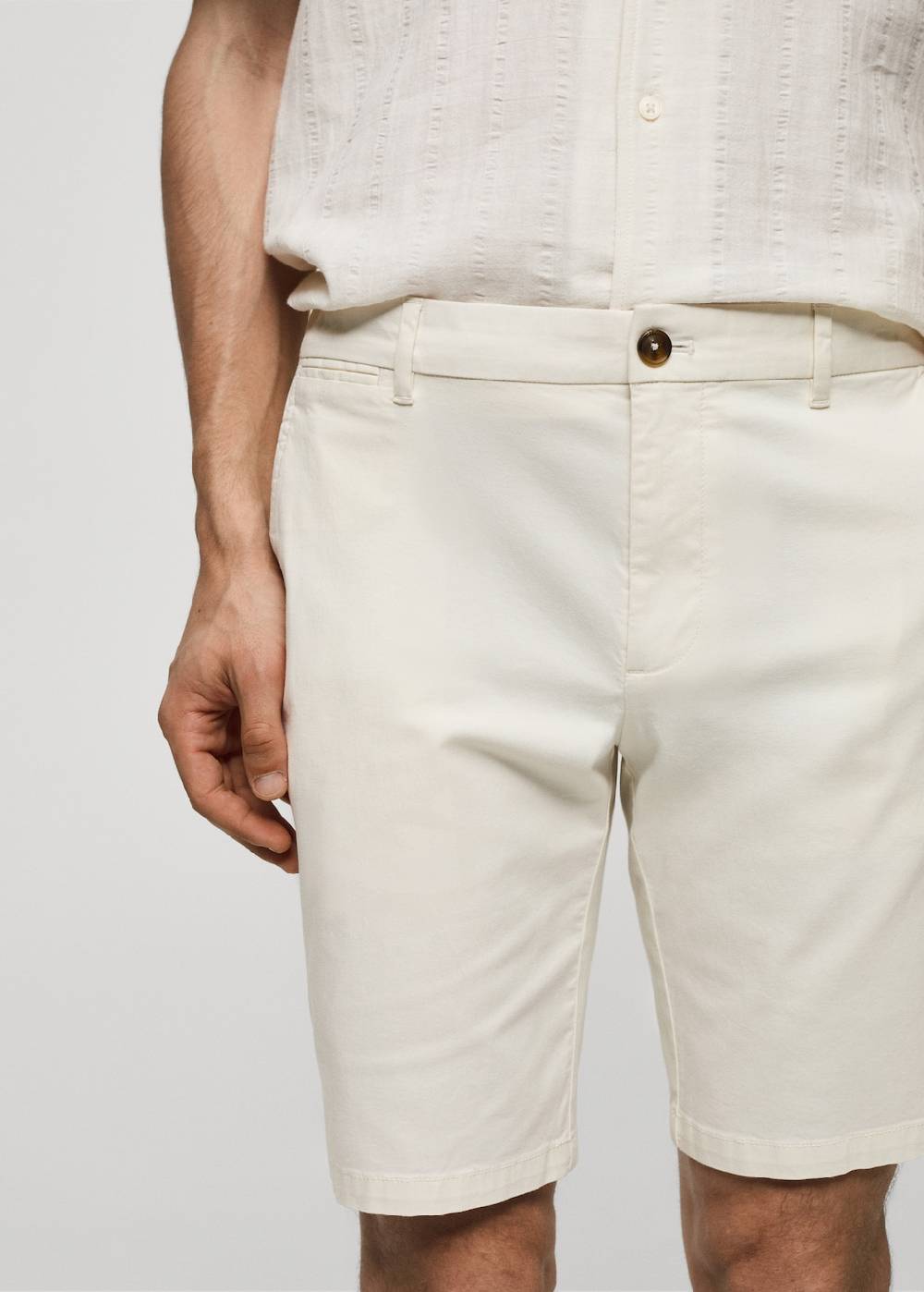 Mango Slim-Fit-Bermudashorts im Chino-Stil aus Baumwolle Saisonale Angebote