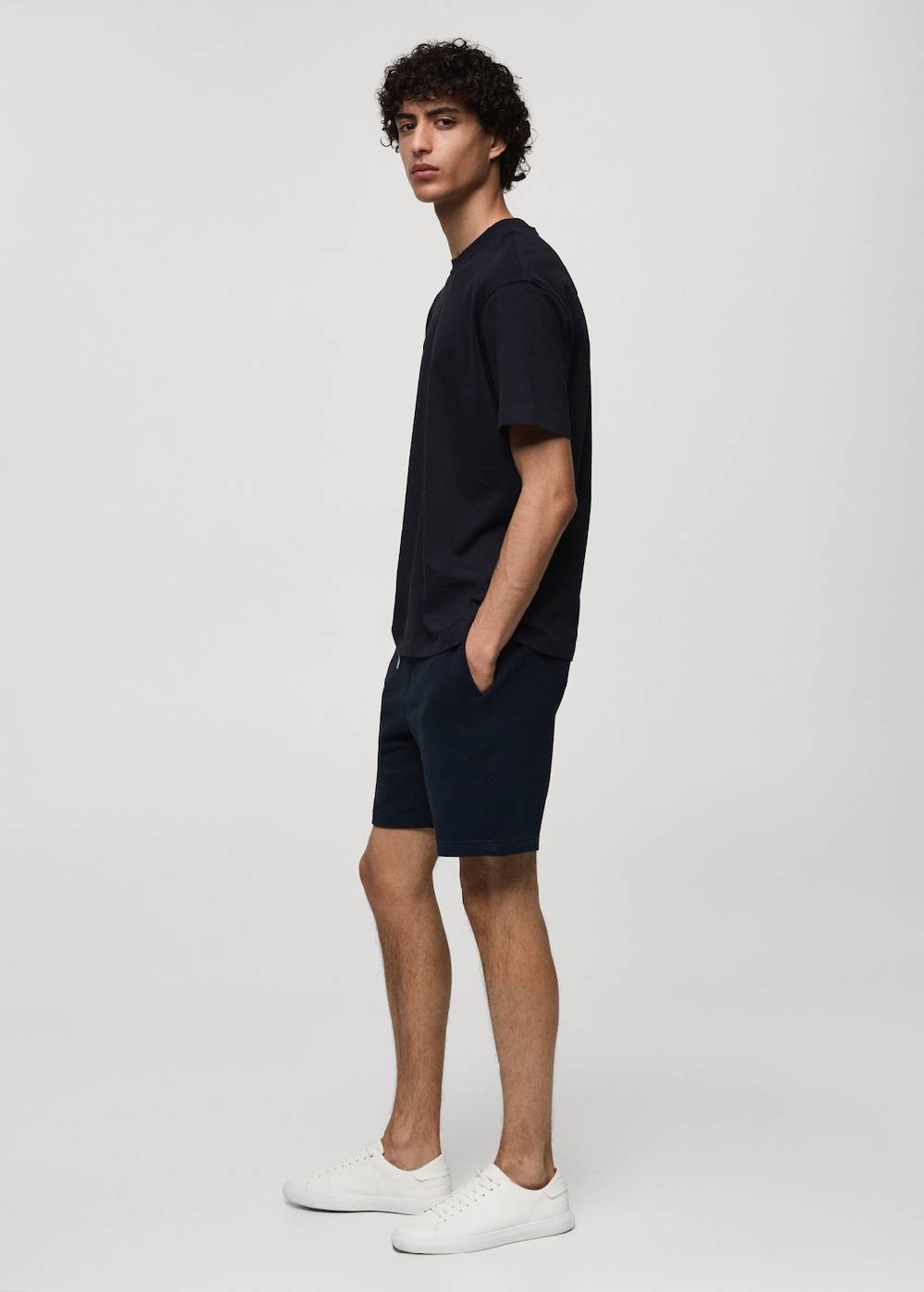 Mango Bermudashorts im Jogger-Stil aus Baumwolle Super Sparpreis
