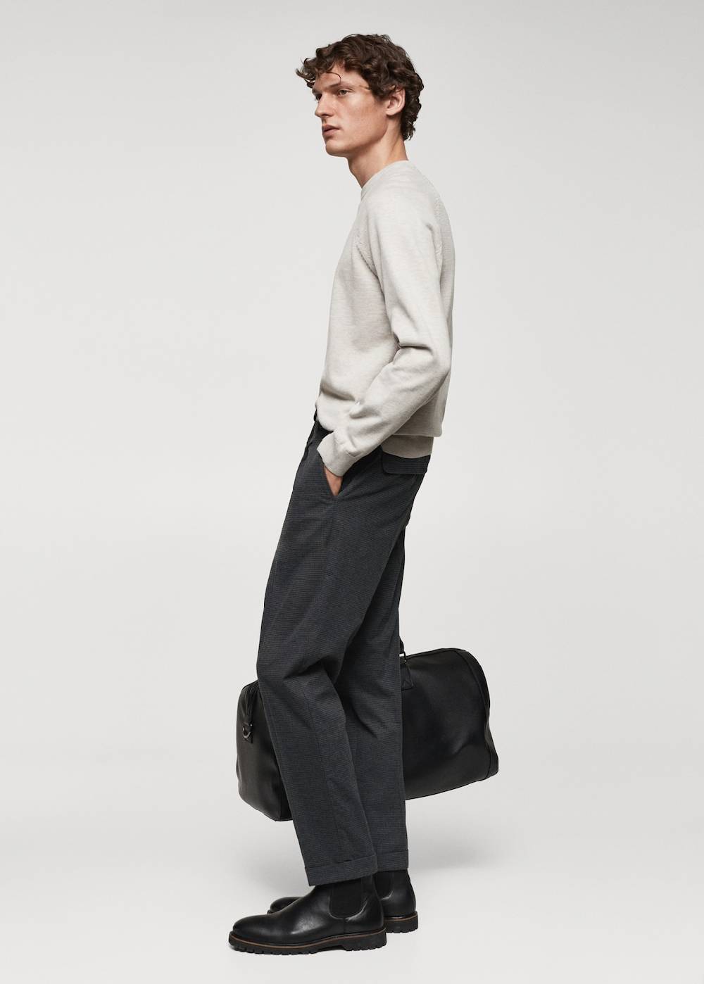 Mango Slim Fit-Baumwollhose Begrenzte Freigabe