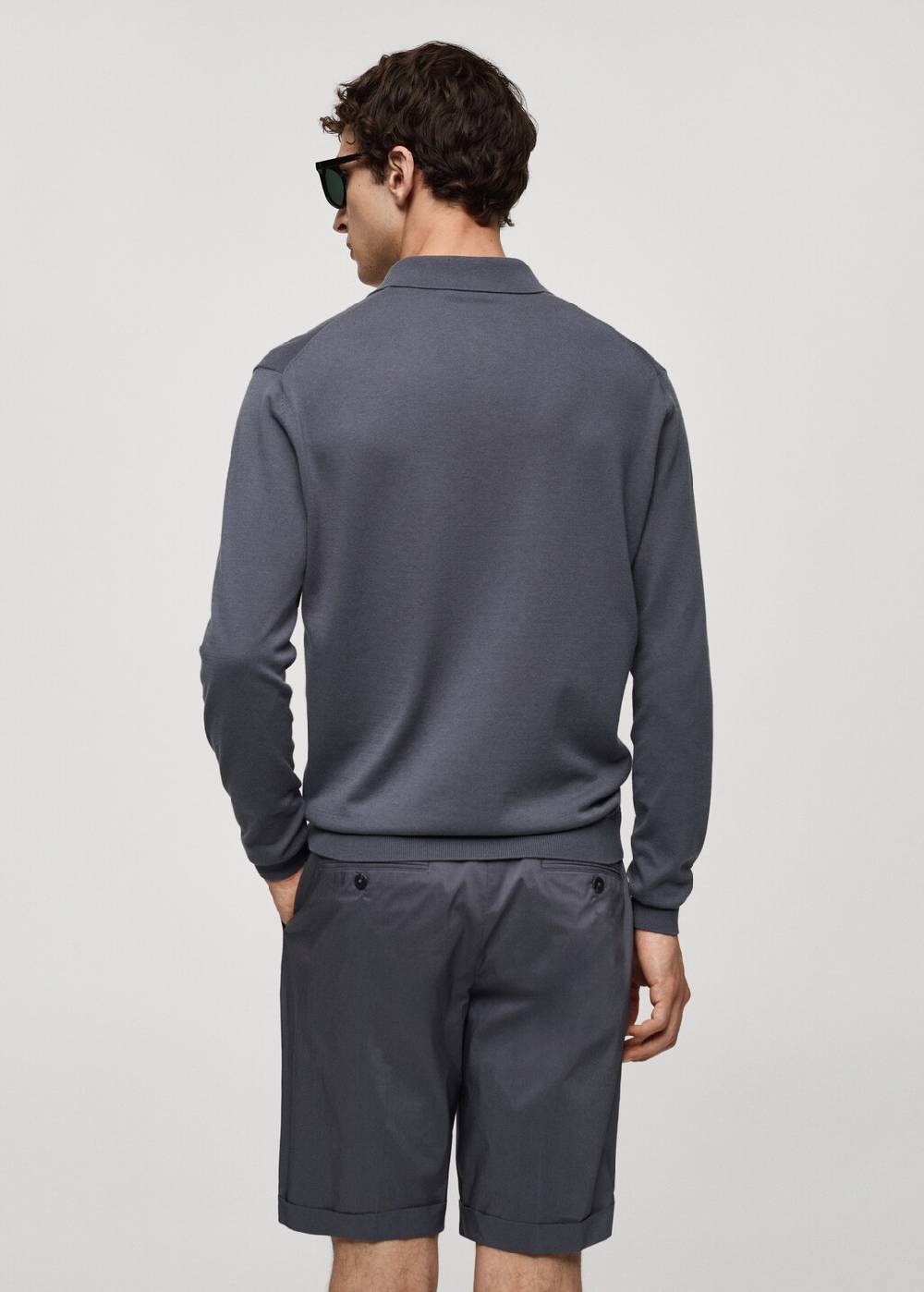 Mango Strick-Poloshirt aus 100 % Baumwolle Letzte 2 Tage