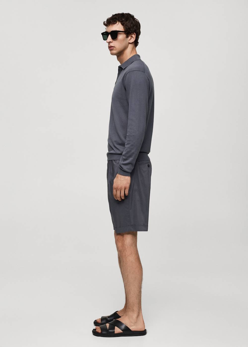 Mango Strick-Poloshirt aus 100 % Baumwolle Letzte 2 Tage