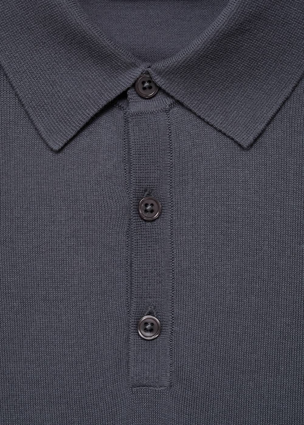 Mango Strick-Poloshirt aus 100 % Baumwolle Letzte 2 Tage