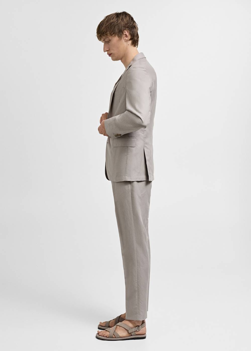 Mango Slim Fit-Anzughose aus Leinenmix Zeitbegrenzte Promotion