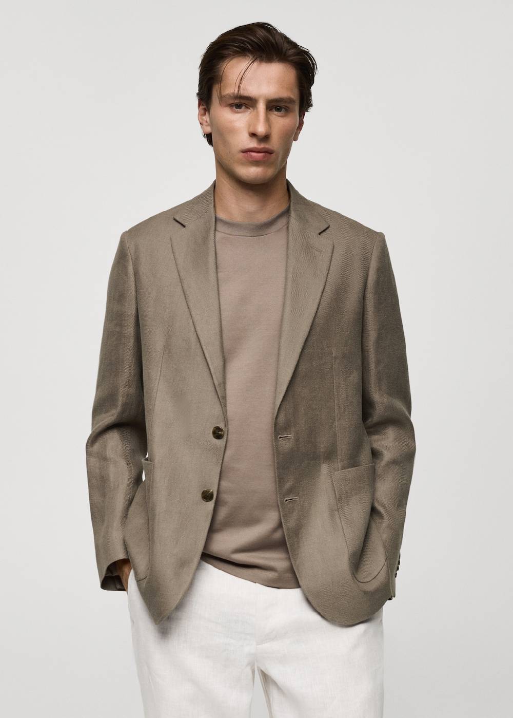 Mango Slim Fit-Blazer aus 100 % Leinen Bis zu 65% Rabatt