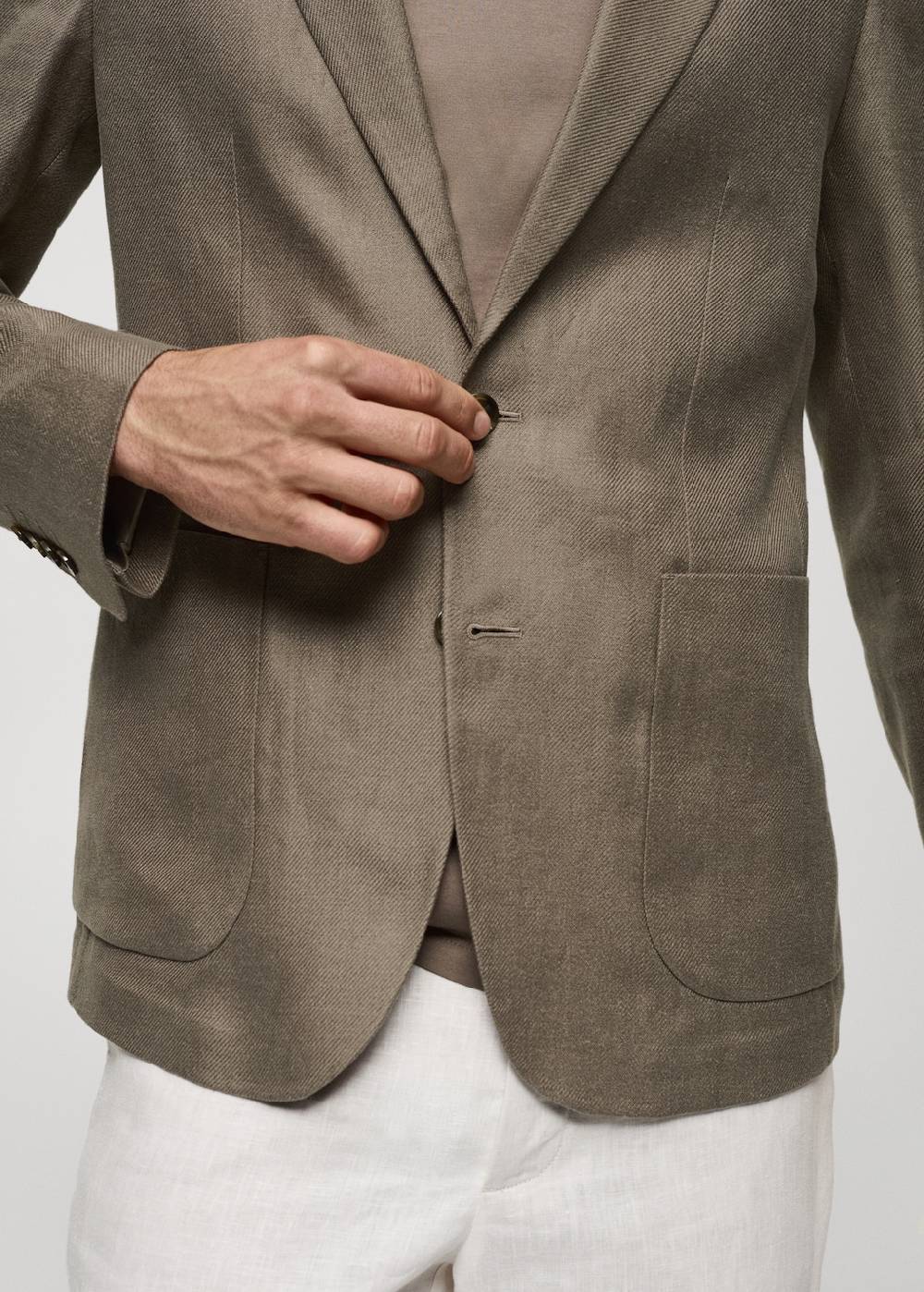 Mango Slim Fit-Blazer aus 100 % Leinen Bis zu 65% Rabatt